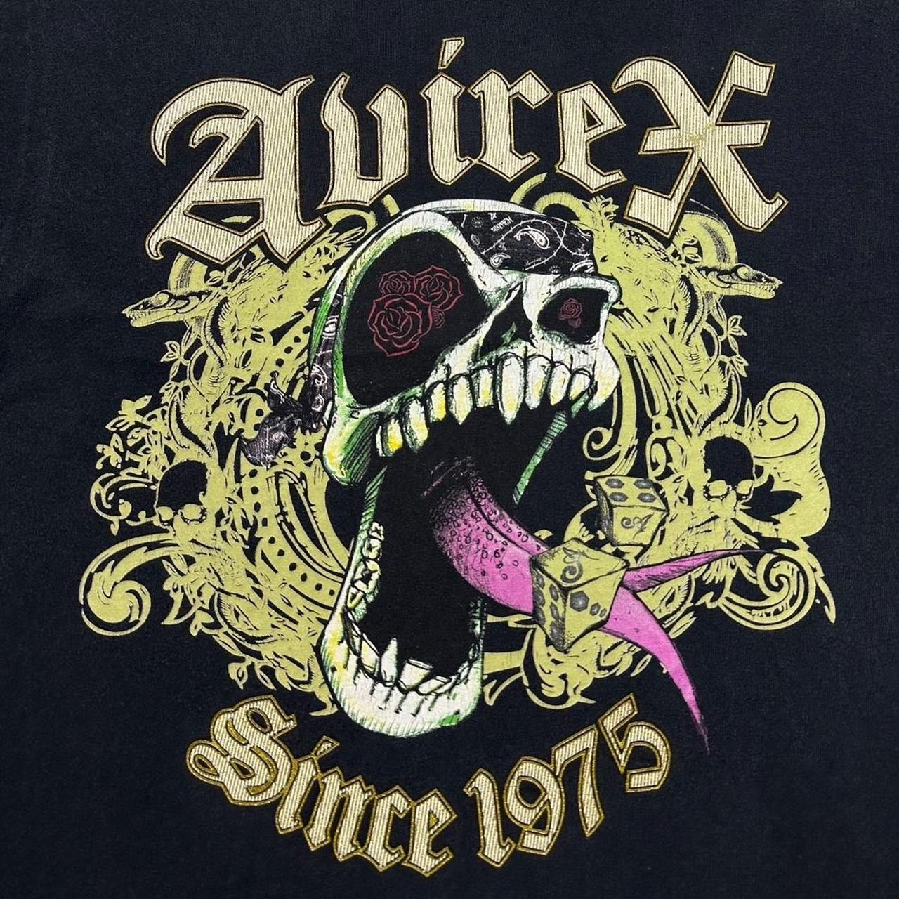 Avirex × Vintage Avirex Skull T-Shirt Size US XL / EU 56 / 4 - 3 Thumbnail