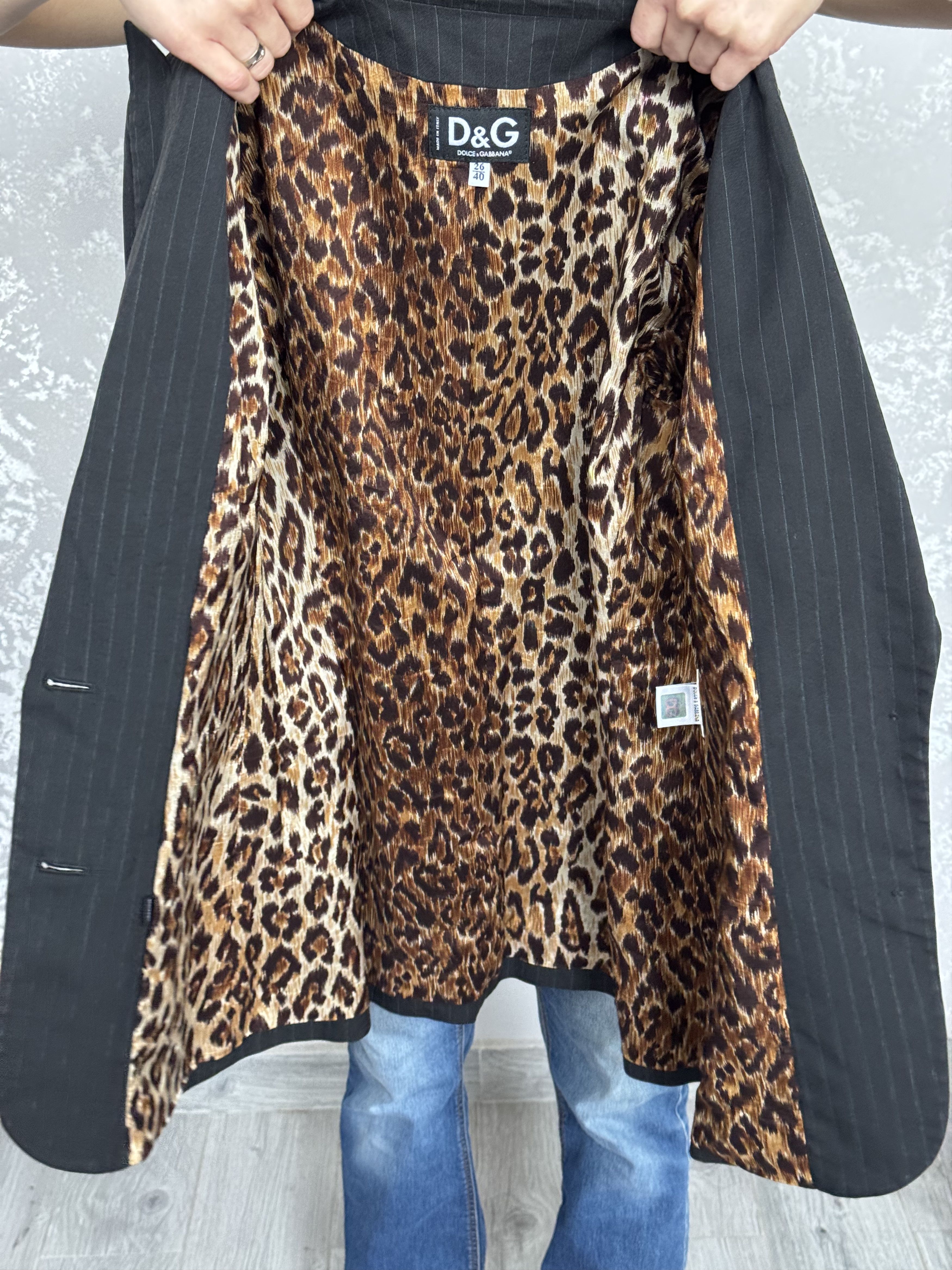 Dolce & Gabbana × Vintage Dolce & Gabbana Vintage 2B Stripe Tailored Jacket Size 40 Size S / US 4 / IT 40 - 12 Thumbnail