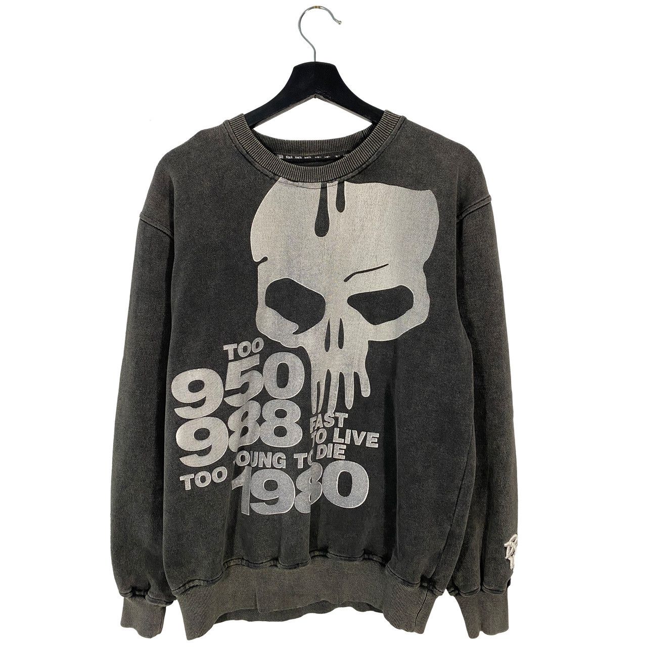 Bounty Hunter Bounty Hunter Too Young to Die stonewash crewneck gray Size US M / EU 48-50 / 2 - 1 Thumbnail