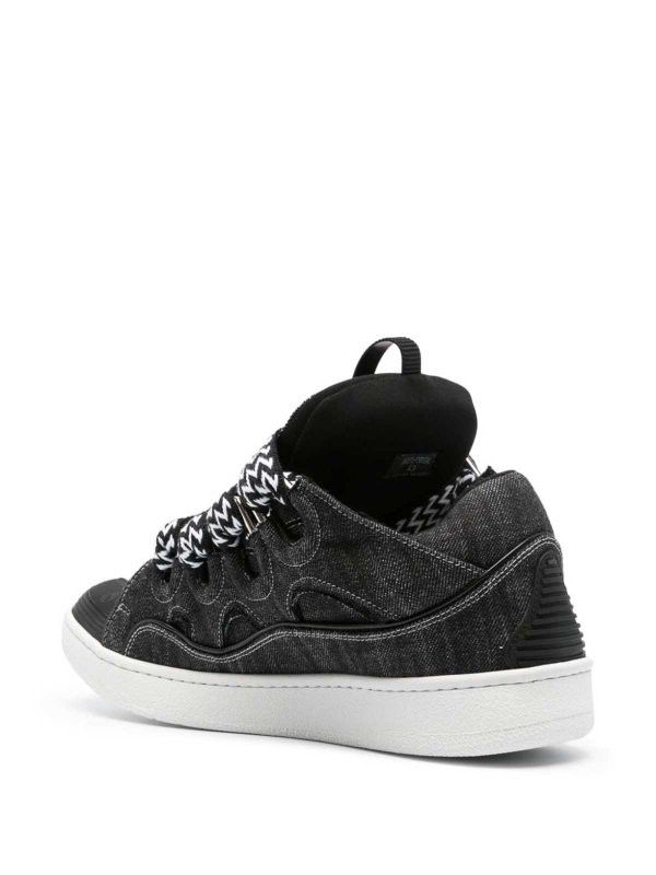 Lanvin oc11z0426 Lace Up Sneakers in Black Size US 8 / EU 41 - 3 Thumbnail