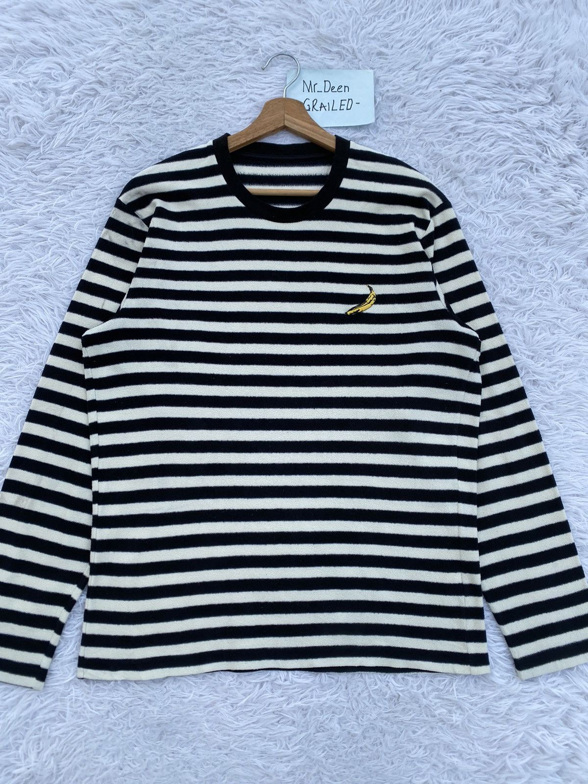 Andy Warhol × Uniqlo Rare Uniqlo x Andy Warhol Grunge Style Striped Long Sleeve Size US L / EU 52-54 / 3 - 4 Thumbnail