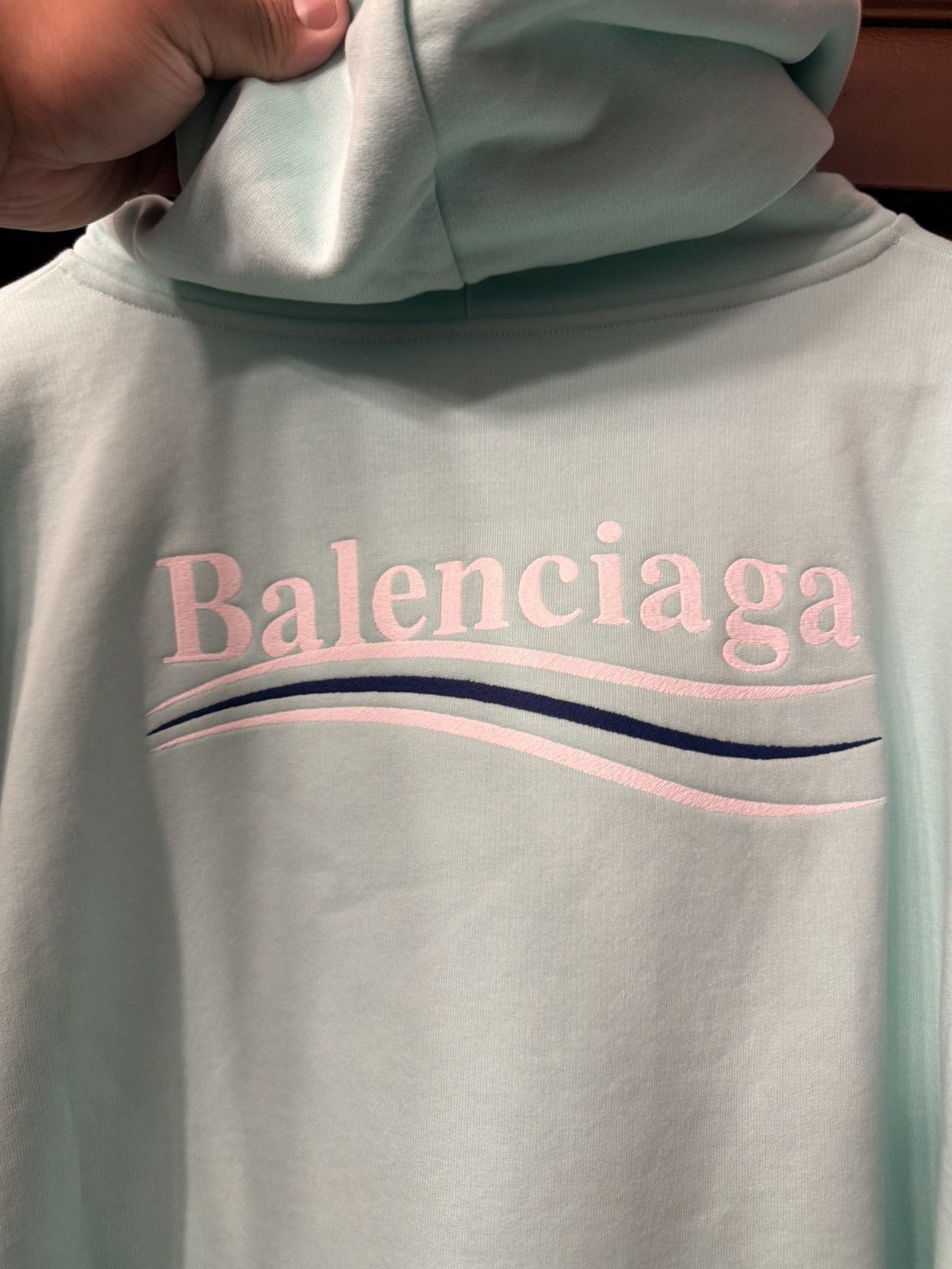 Balenciaga Balenciaga Mint Campaign Hoodie Size Small/ XXL Size US S / EU 44-46 / 1 - 8 Thumbnail