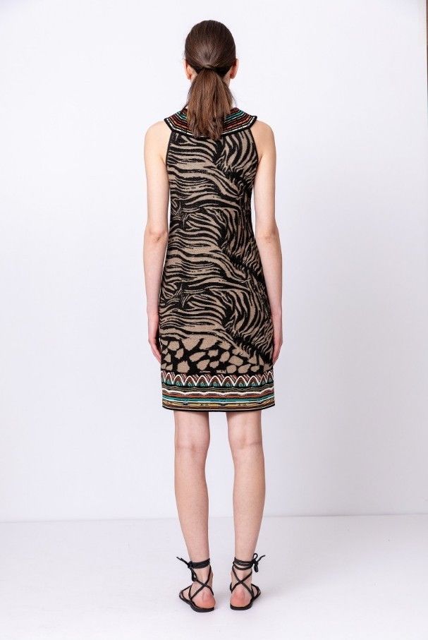 Other IVKO Jacquard Dress Animal Pattern A-line Black Size M / 38 Size M / US 6-8 / IT 42-44 - 12 Thumbnail