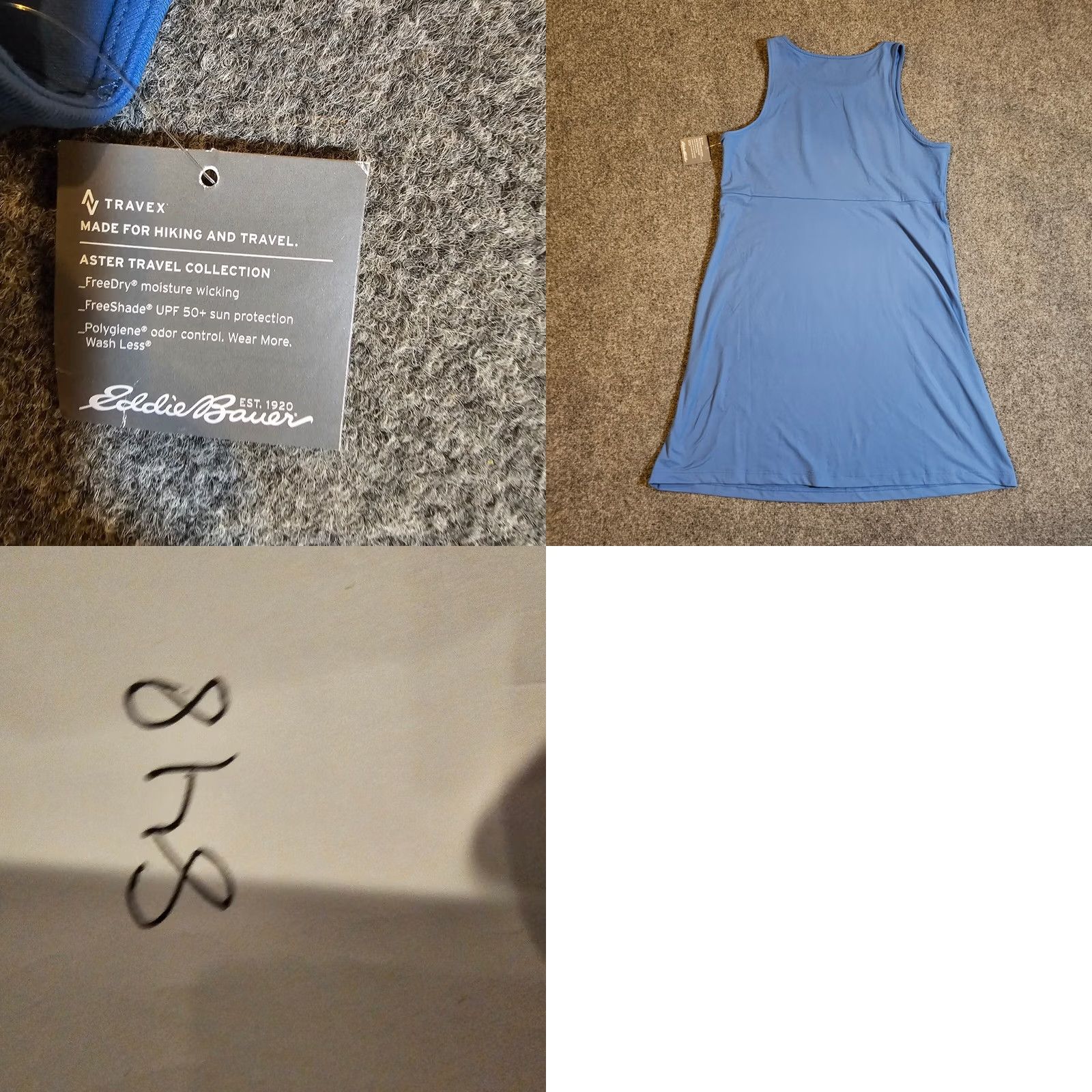 Eddie Bauer Eddie Bauer Dress Womens Large Blue Travex Fitted Sleeveless Stretch Casual Basic Size L / US 10 / IT 46 - 8 Thumbnail