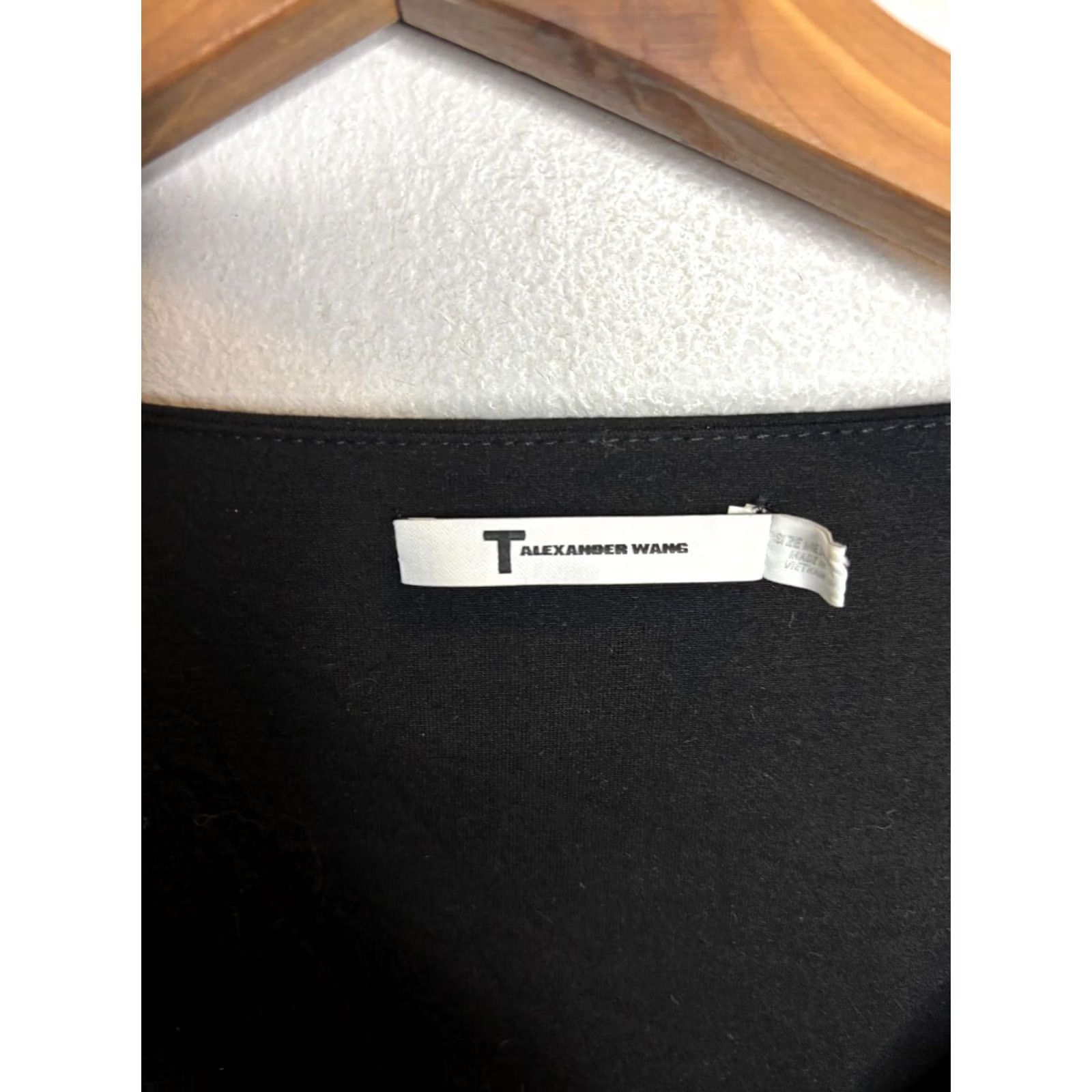 Alexander Wang Alexander Wang Shirt Top Open Cutout Back Tee Black M Women’s Short Sleeve Modern Knit Blouse Slim Fit Casual Dressy Size M / US 6-8 / IT 42-44 - 3 Thumbnail