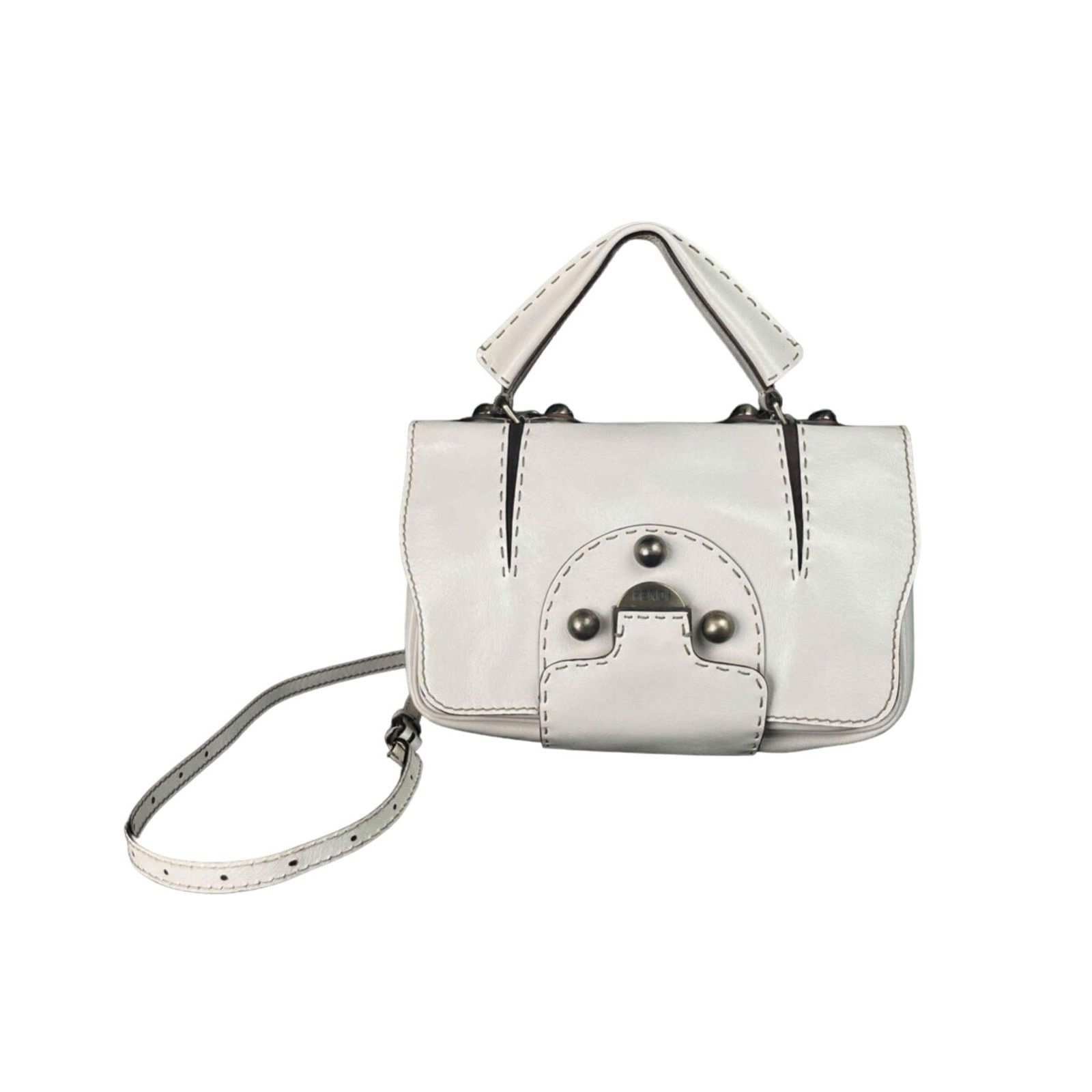 Fendi Cream Fendi F3 Secret Code Handbag Size ONE SIZE - 7 Thumbnail