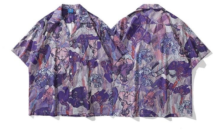 Other Graffiti Oil Painting Button Up Shirt Size US M / EU 48-50 / 2 - 7 Thumbnail