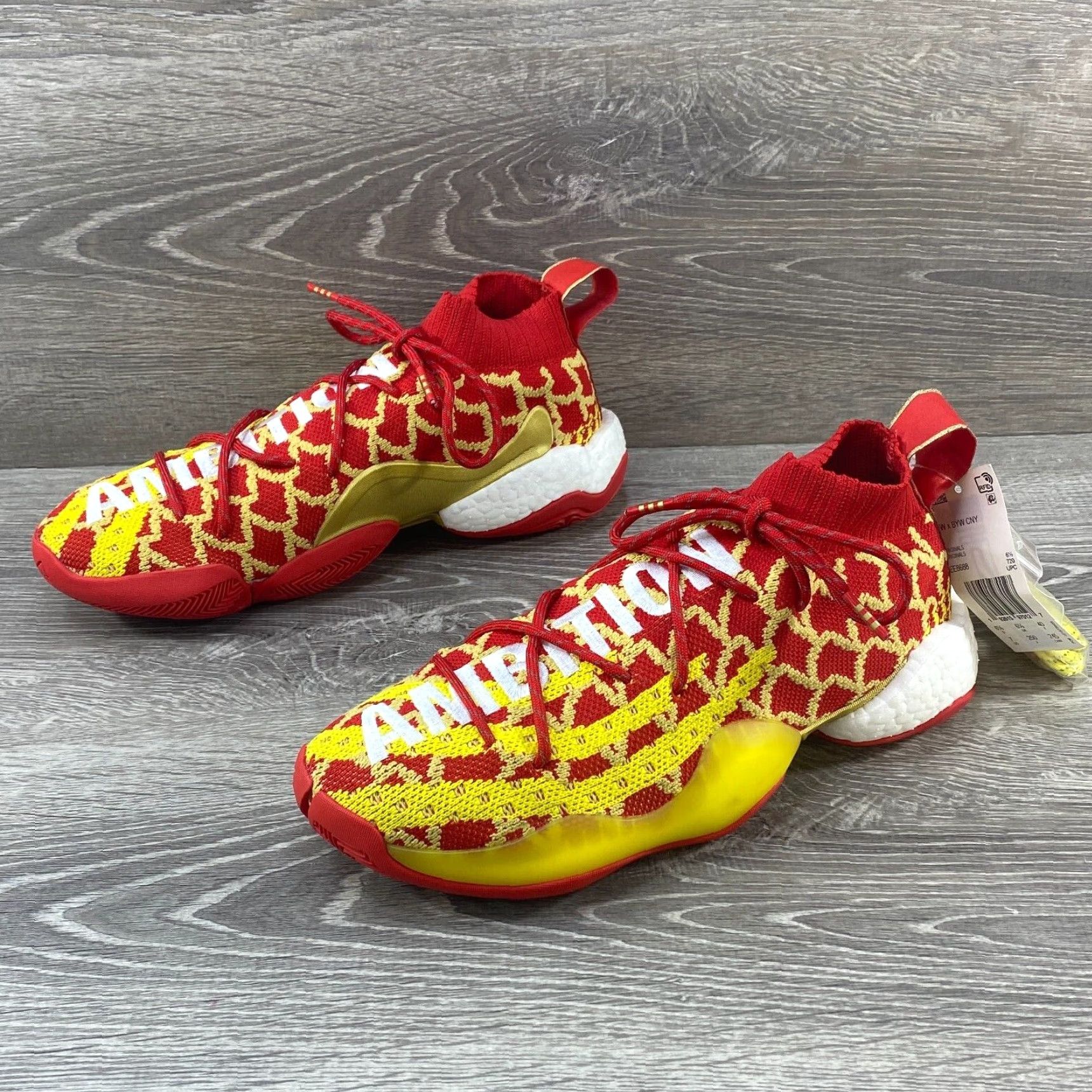 Adidas adidas Crazy BYW Pharrell Chinese Lunar New Year CNY EE8688 Red Gold Yellow SZ 7 Size US 7 / EU 40 - 5 Thumbnail