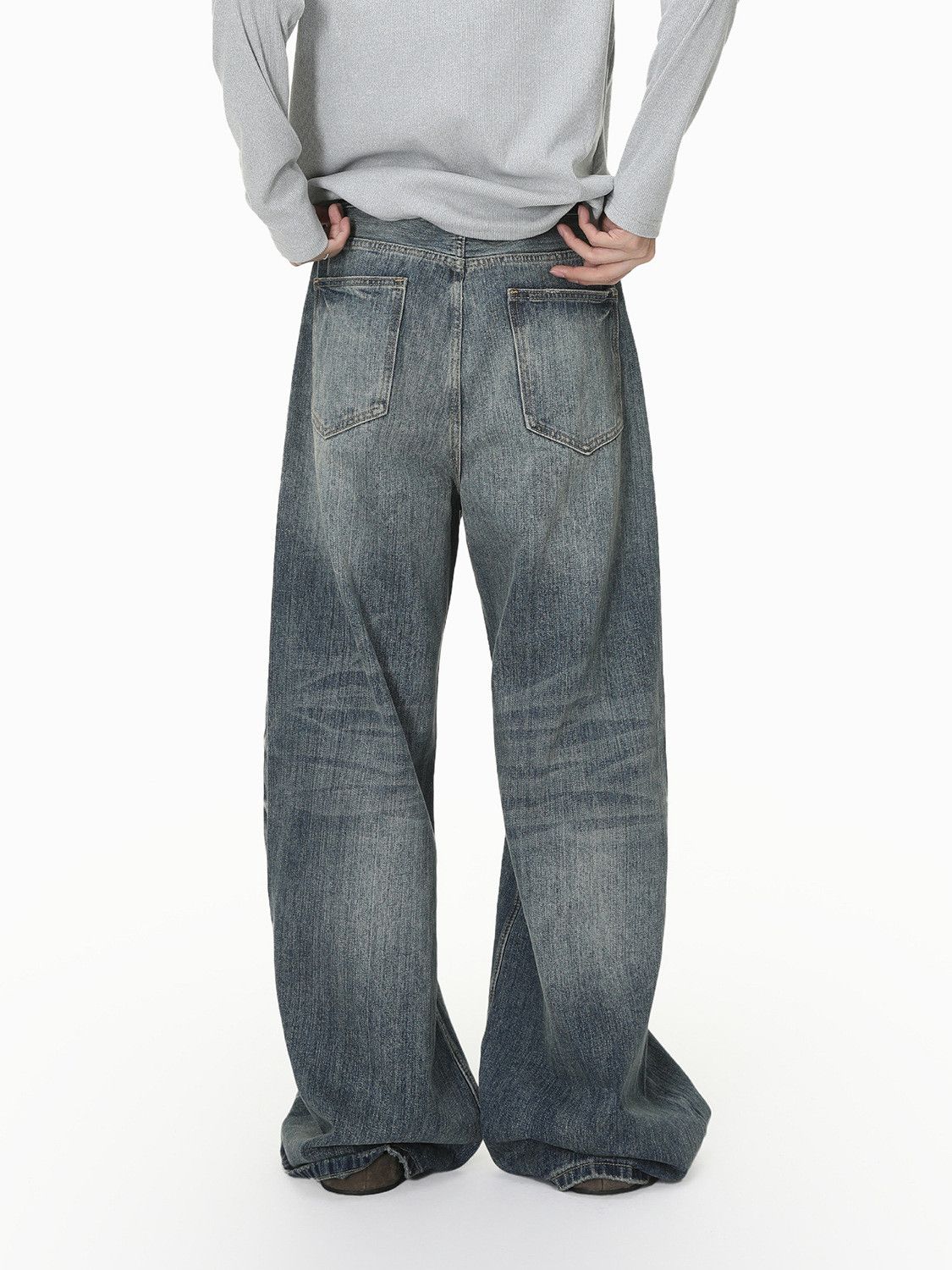 Vintage Men's Vibe Retro Casual Washed Jeans Size US 32 / EU 48 - 5 Thumbnail