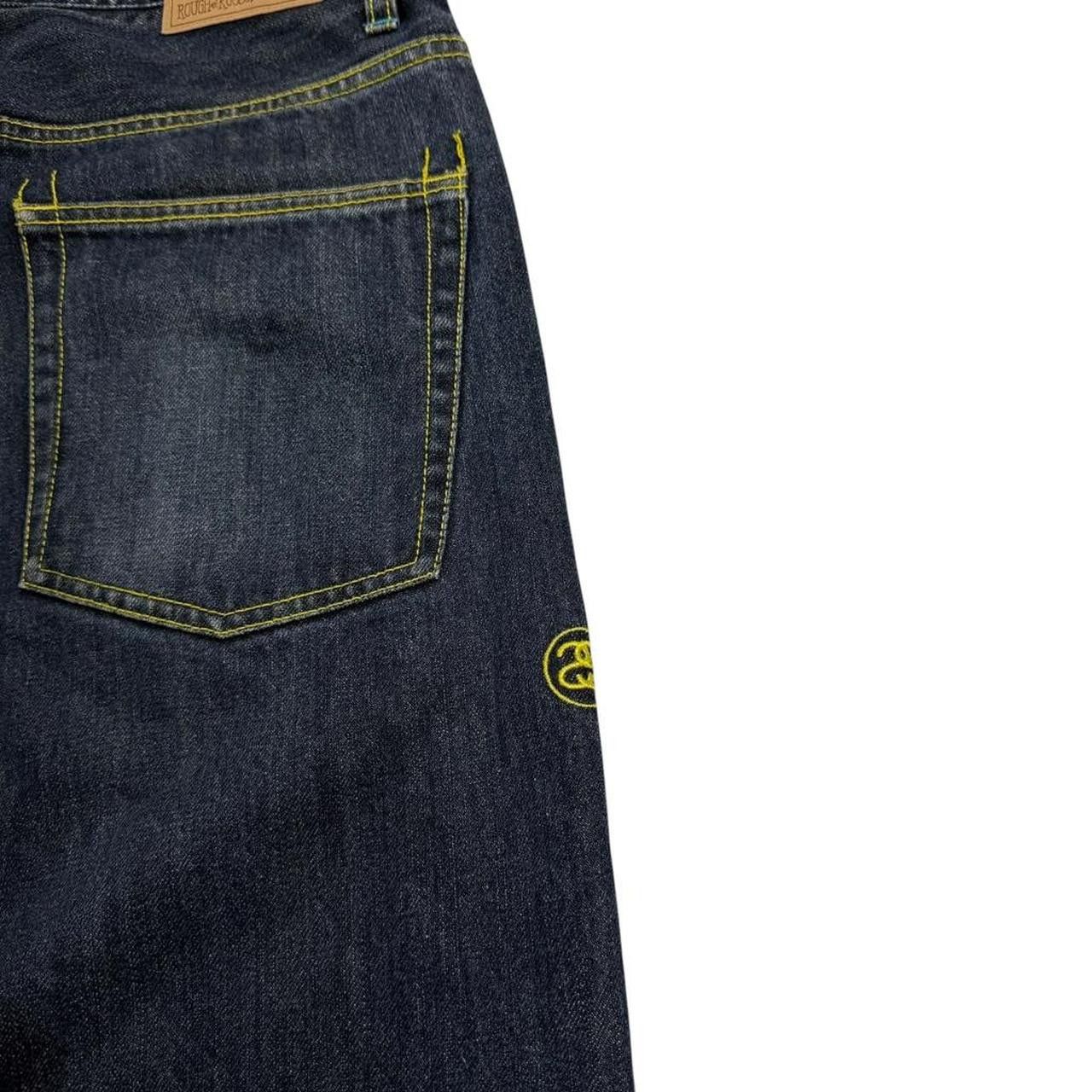 Stussy Vintage 2000s Stussy Embroidered Jeans - Waist: 34” Size US 34 / EU 50 - 8 Thumbnail