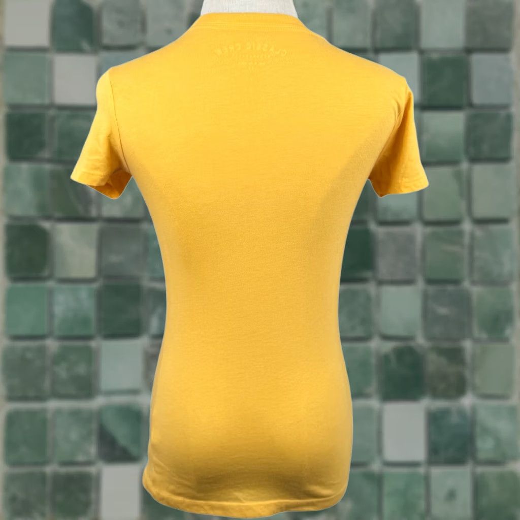 Aeropostale VINTAGE? Aeropostale Women XS T Shirt Yellow Los Angeles Palm Tree Good Vibes Tee Size XS / US 0-2 / IT 36-38 - 1 Thumbnail