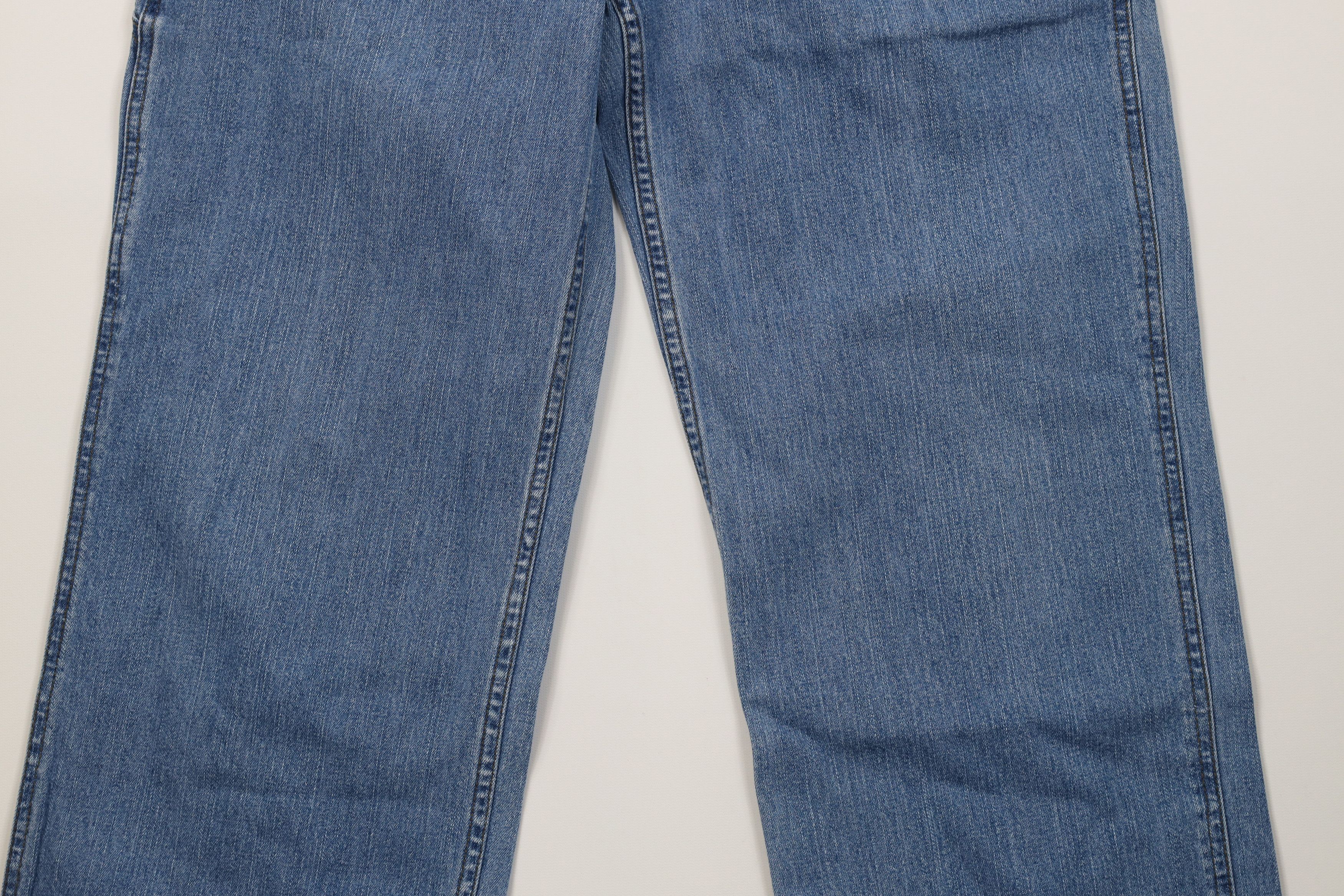 Harley Davidson Vintage 90s Harley Davidson Wide Leg Dungaree Denim Jeans Size US 30 / EU 46 - 3 Thumbnail