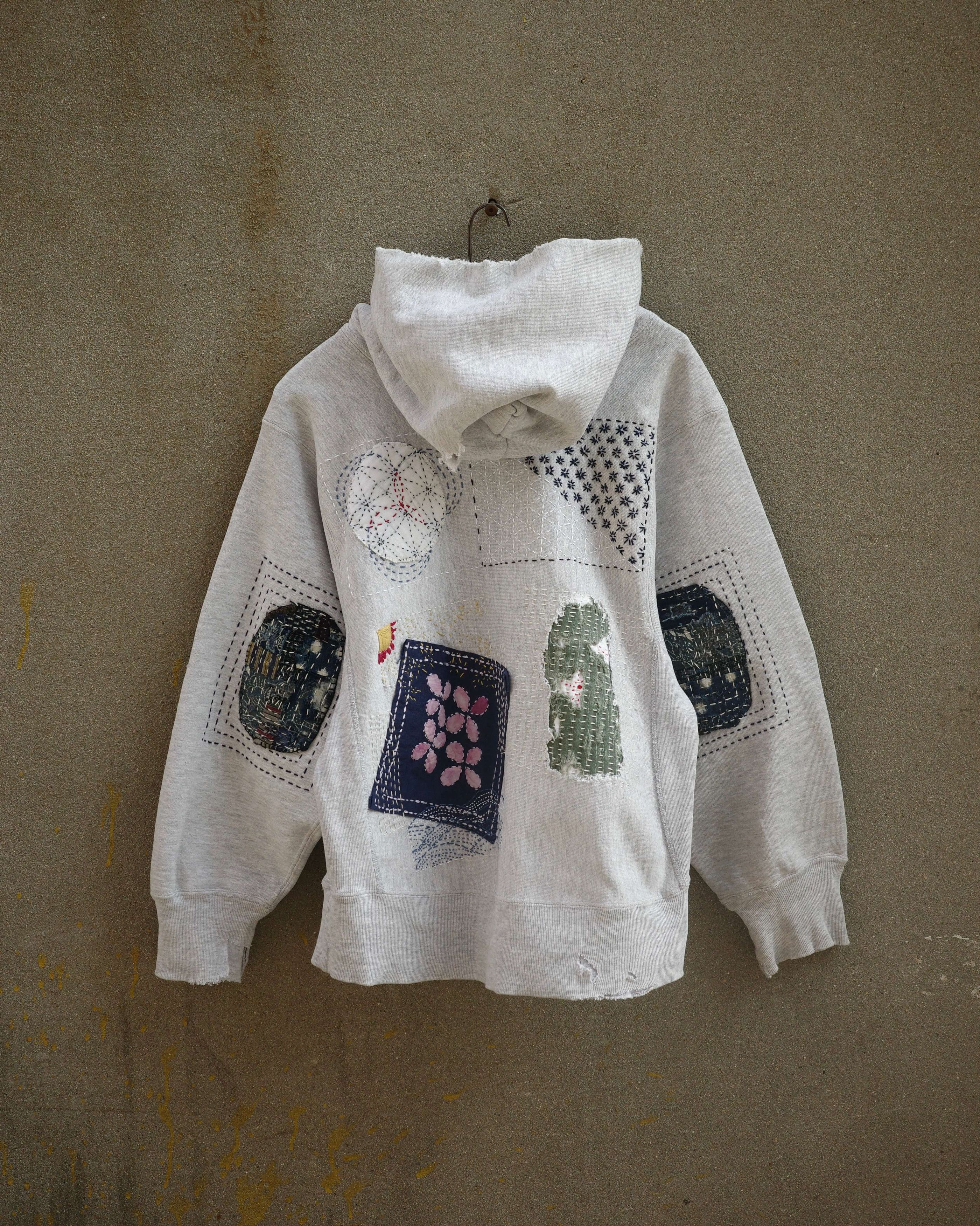 Champion 80's Champion Reverse Weave Sashiko Hoodie Size US M / EU 48-50 / 2 - 8 Thumbnail