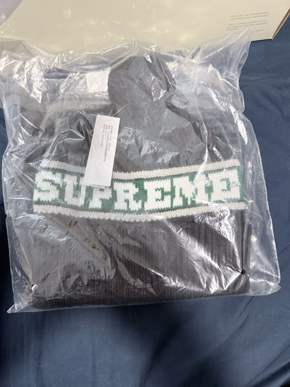 Supreme Supreme Big Stripe Beanie Size ONE SIZE - 1 Thumbnail