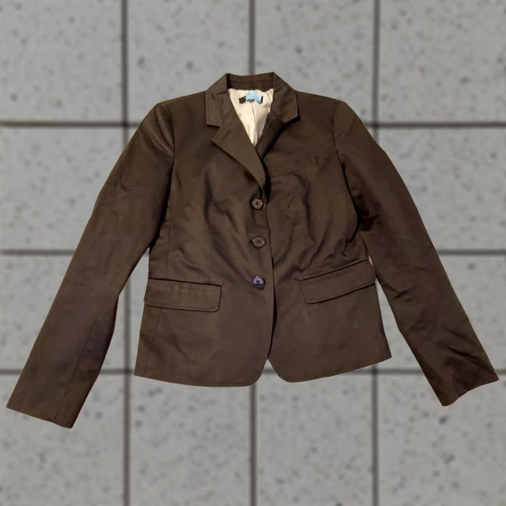 Talbots Womens Talbots Blazer Jacket 4 Black Cotton Button Dry Clean Only Regular Classic Black Womens 4 Talbots Blazer Bedroom? Size S / US 4 / IT 40 - 1 Thumbnail