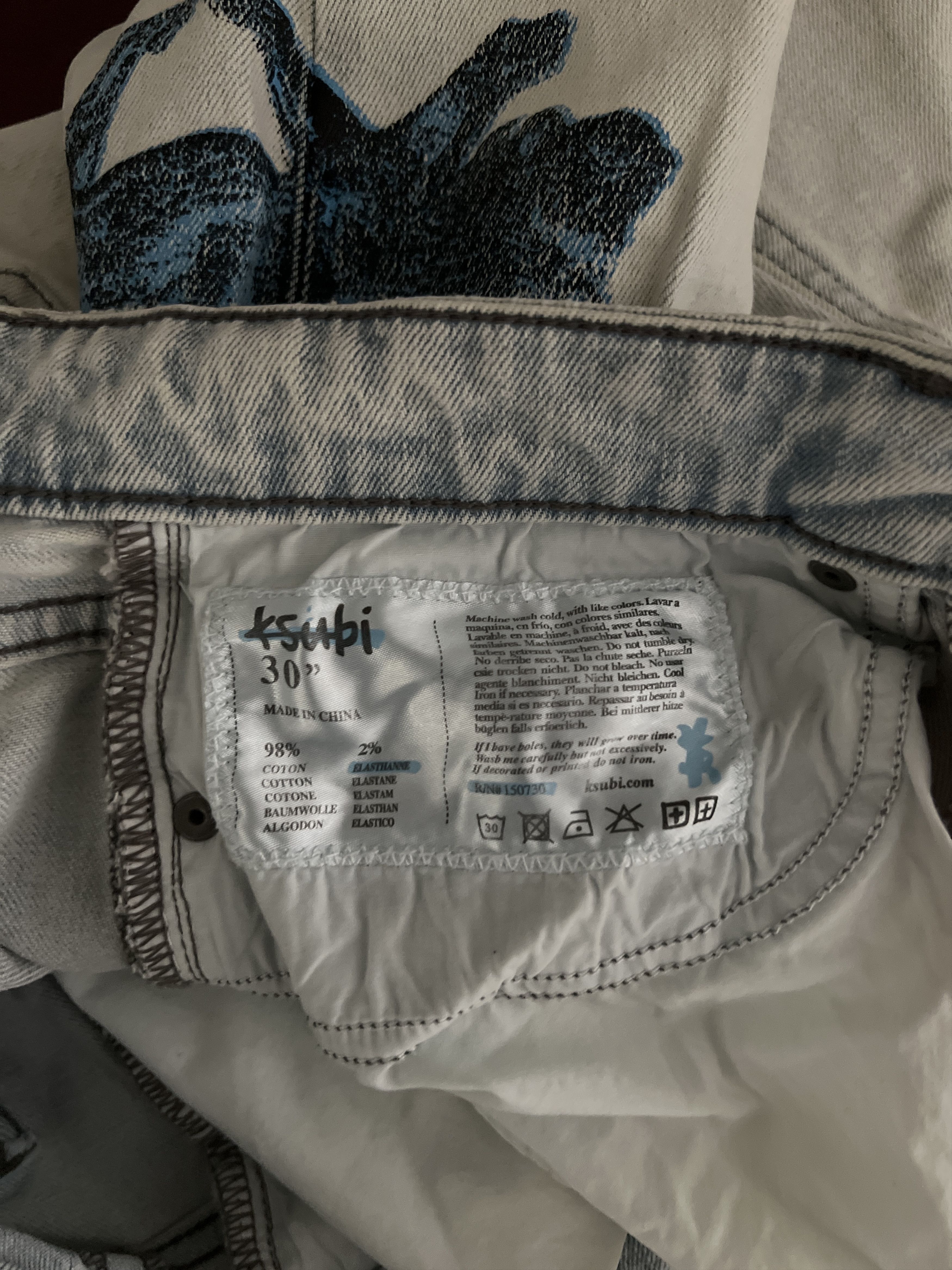 Ksubi Van Winkle Cold Image Iced - White Ksubi pants Size US 30 / EU 46 - 3 Thumbnail