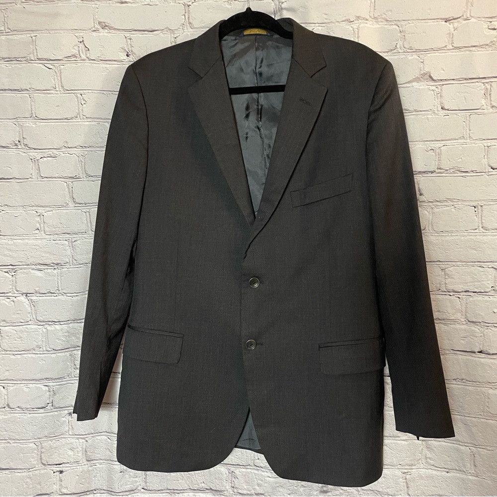 Brooks Brothers Brooks Brothers Wool Dark Grey Suit Jacket Size 42R Size 42R - 1 Thumbnail