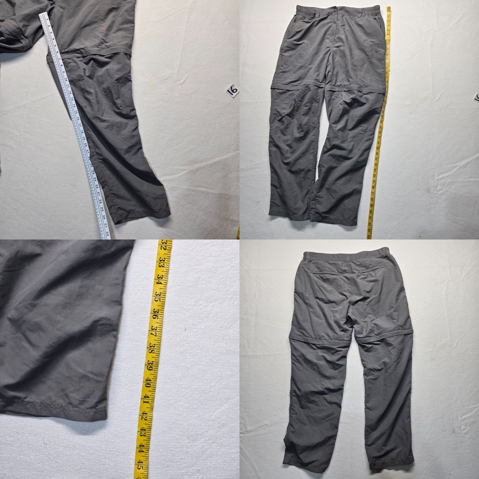 Vintage L.L. Bean Women's Convertible Cargo Pants Zip Off Shorts Gray Adult Large Size 36" / US 14 / IT 50 - 8 Thumbnail