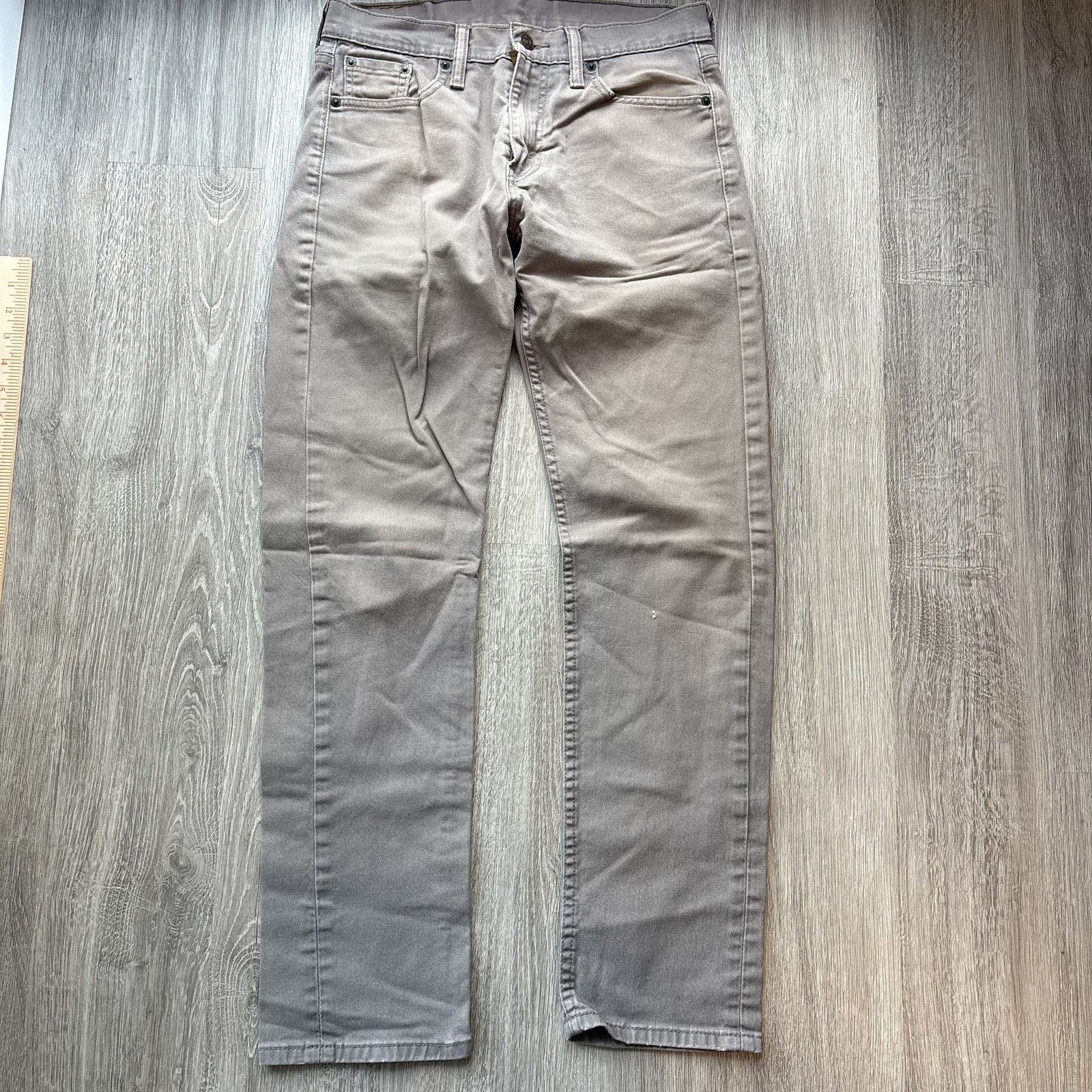 Levi's Levi's 513 Men's Gray Slim Straight Jeans 29x32 Size US 29 - 1 Thumbnail