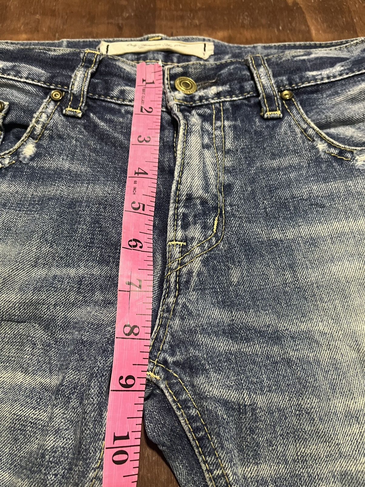 Japanese Brand Y2k only anarchist are pretty faded mud wash distressed Size 29" - 3 Thumbnail