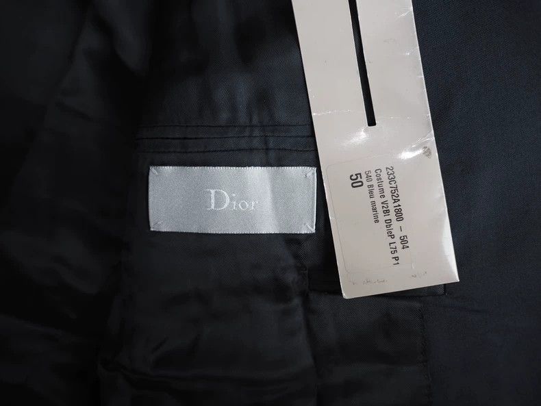 Dior Dior Dark blue classic wool slim formal suit 2502-Nextarrow Size 50R - 5 Thumbnail