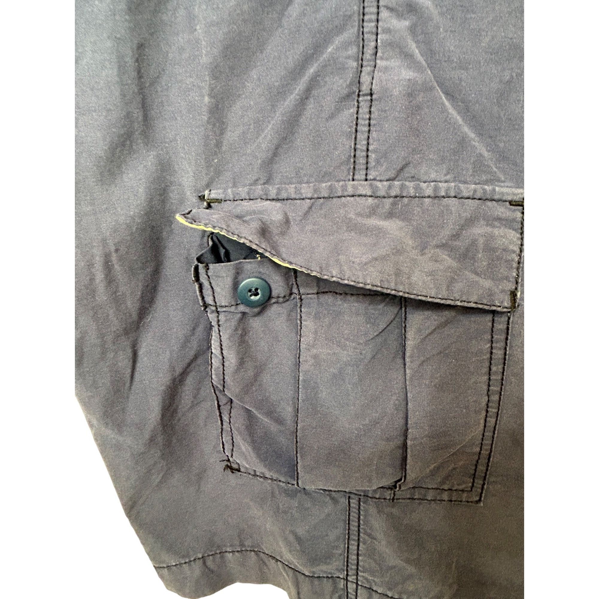Other Wear First Men’s Cargo Shorts Navy Blue 36 Cotton Nylon Draw Size US 36 / EU 52 - 4 Thumbnail