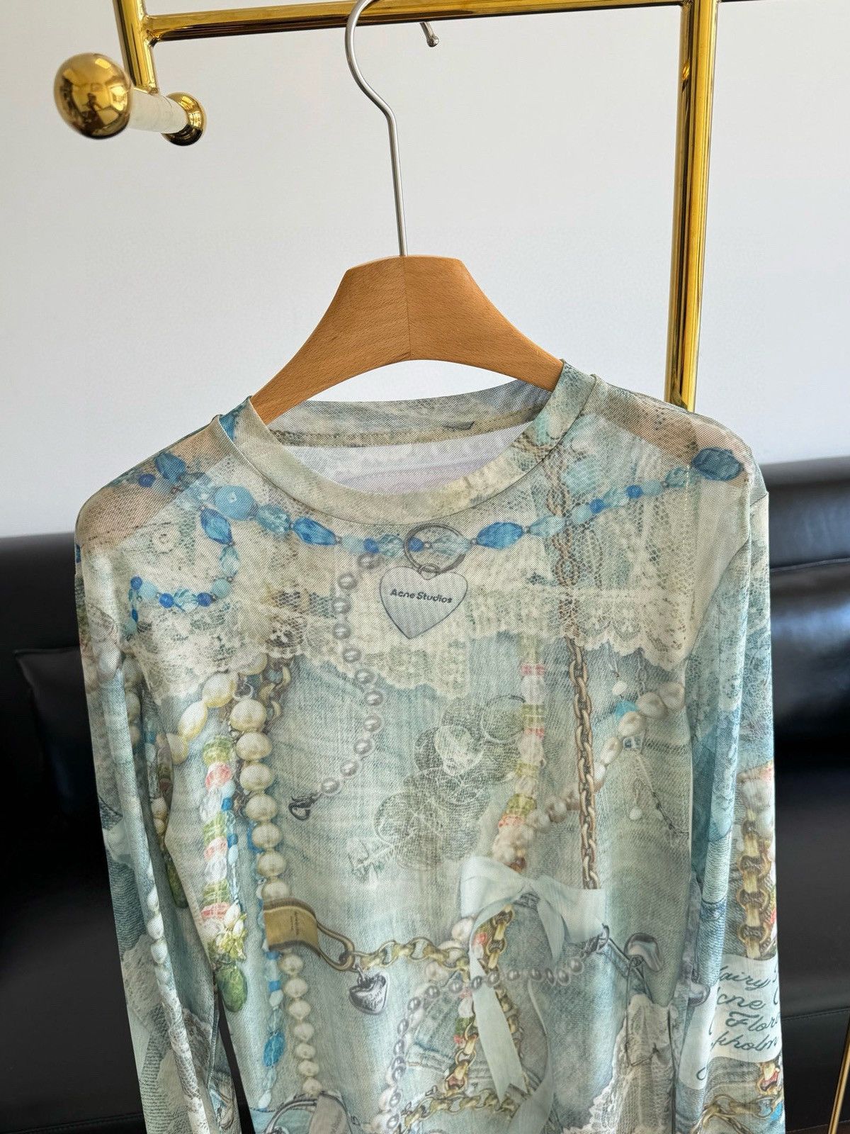 Acne Studios Acne Studios Lace Chain Mesh Long-Sleeved Base Layer Size M / US 6-8 / IT 42-44 - 5 Thumbnail