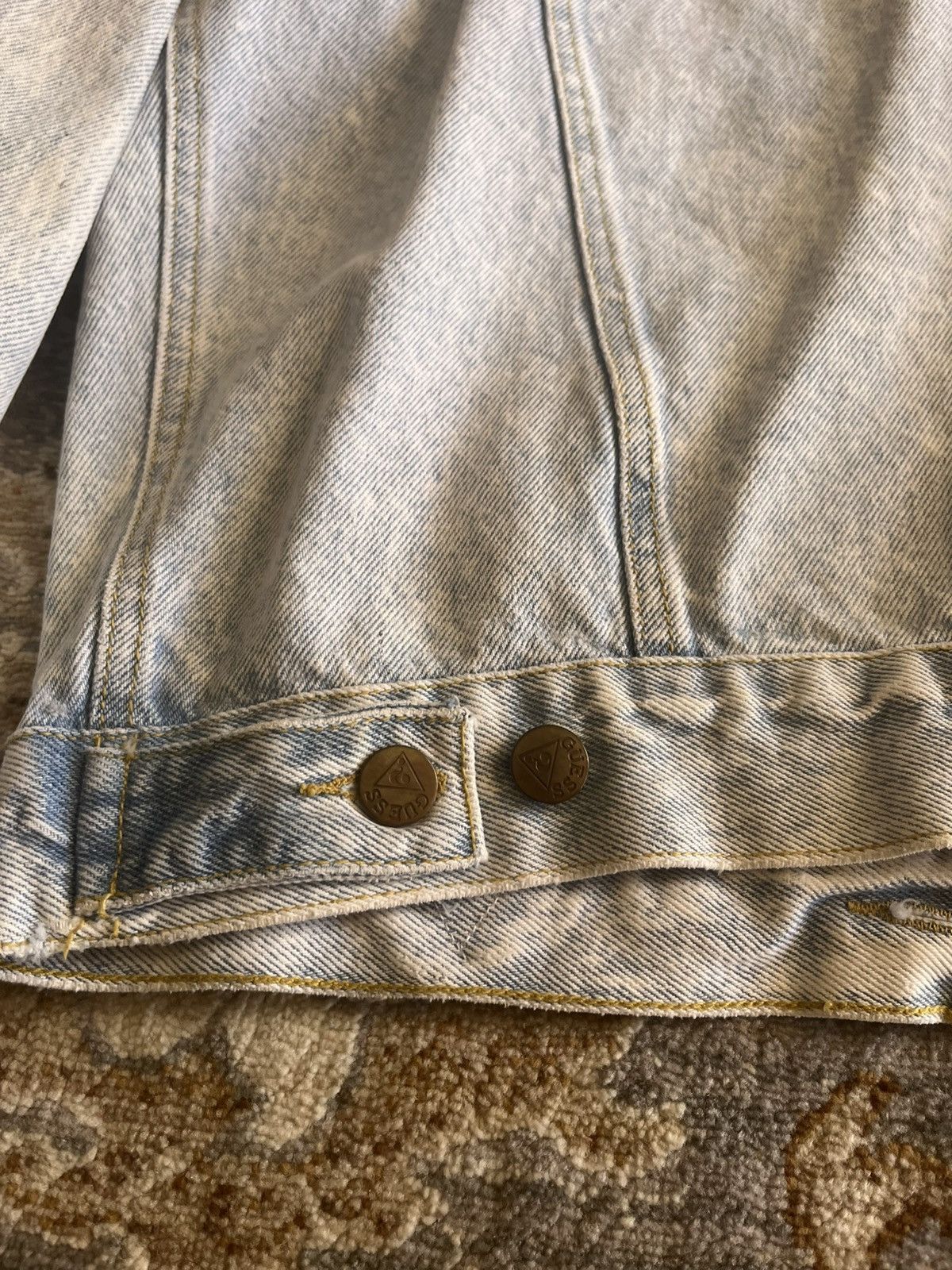 Georges Marciano 90’s MADE IN USA GEORGE MARCIANO LIGHT DENIM JEAN JACKET S Size US S / EU 44-46 / 1 - 5 Thumbnail