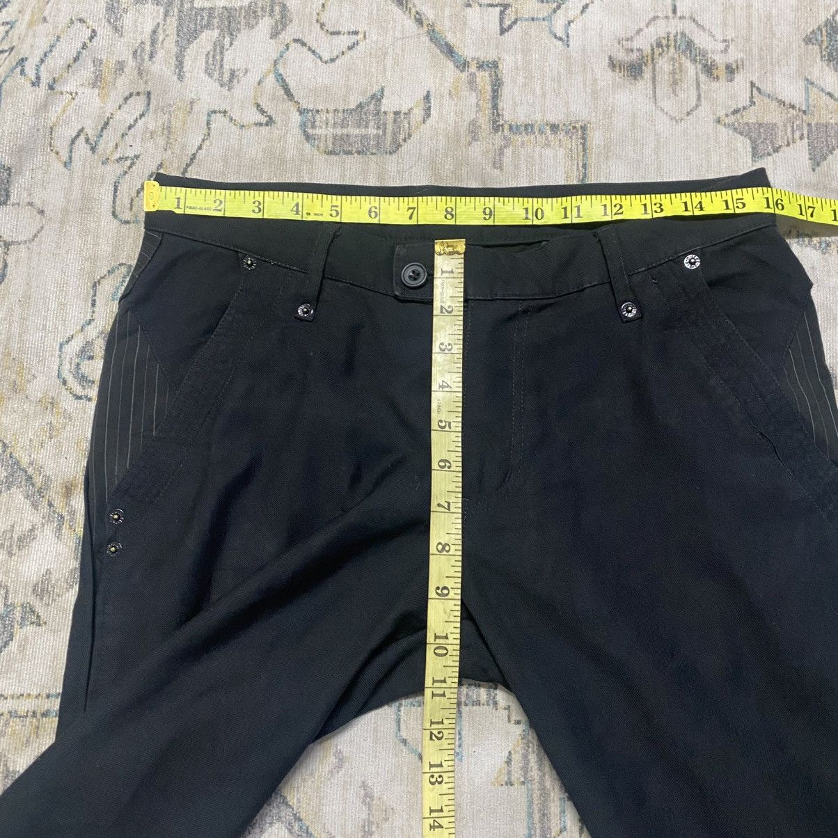 PPFM PPFM Black Paneled Trouser Low Rise Buckle Back Size US 32 / EU 48 - 18 Thumbnail