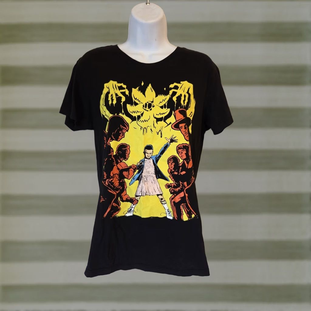 Vintage Loot Crate Stranger Things Shirt Size XL Black Womens Graphic T-Shirt Short Sleeve Size XL / US 12-14 / IT 48-50 - 1 Thumbnail