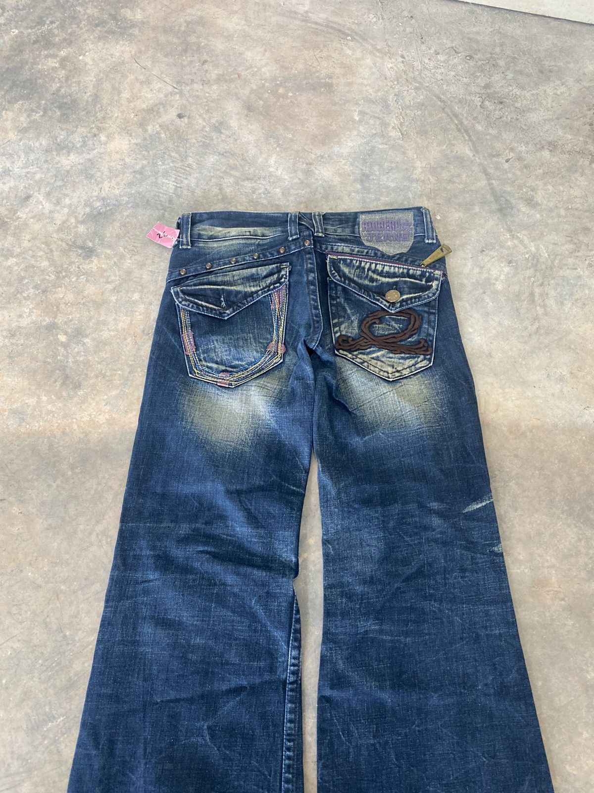 Hysteric Glamour Sick☠️ Riobera Jeans Flare Mud Wash Punk Grunge Lgb Size US 31 - 11 Thumbnail