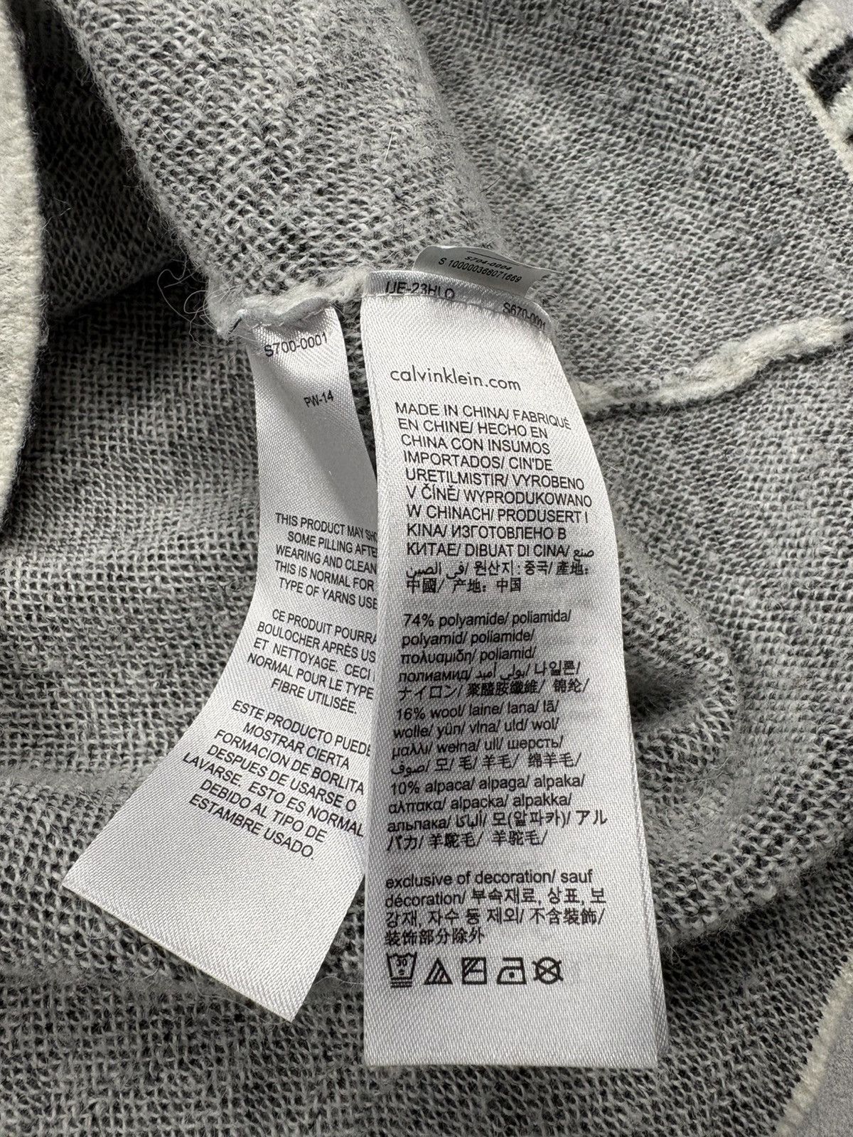 Calvin Klein Calvin Klein Abstract Pattern Sweater Alpaca Wool Blend Y2K Size US S / EU 44-46 / 1 - 8 Thumbnail