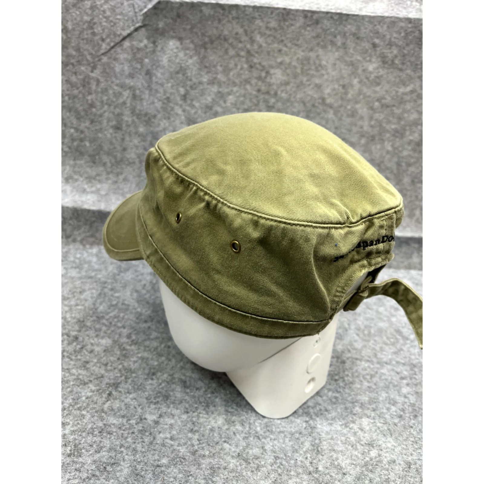 Vintage Econscious Army Cap Hat Adjustable Unisex One Size Green Cotton Casual Size ONE SIZE - 5 Thumbnail