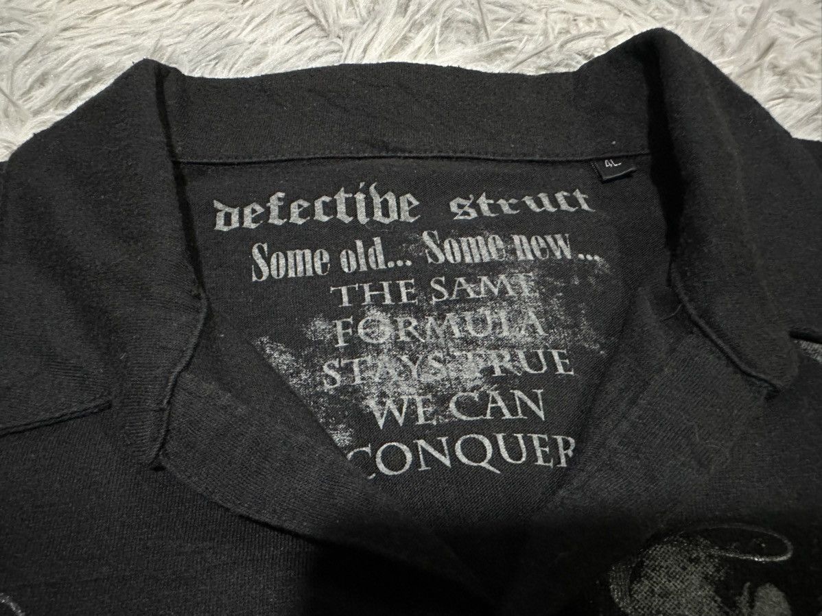 If Six Was Nine 🔥Sick Y2K Defective Struct Cross Skull Poem Shirt Goth Punk Size US L / EU 52-54 / 3 - 10 Thumbnail