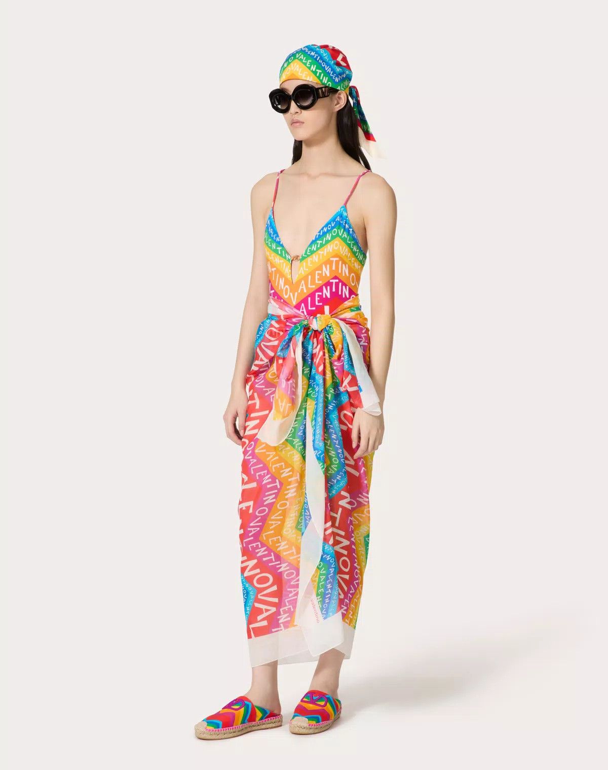 Valentino oc11z0725 Size:OS/ Pochon In Cotton And Silk in Pink Size ONE SIZE - 4 Thumbnail