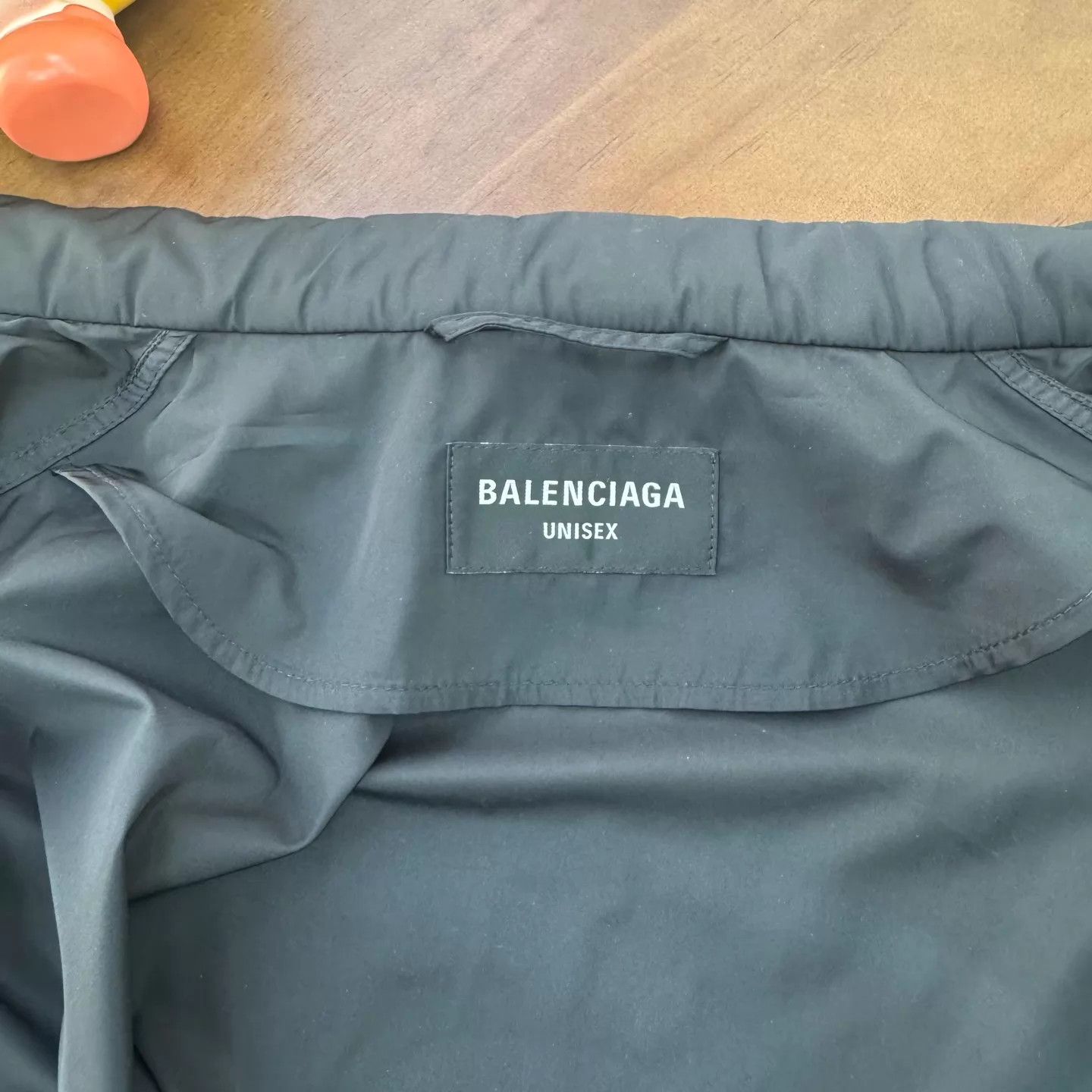 Balenciaga Balenciaga Distressed Black & Blue Coach Jacket Size L Size US S / EU 44-46 / 1 - 6 Thumbnail