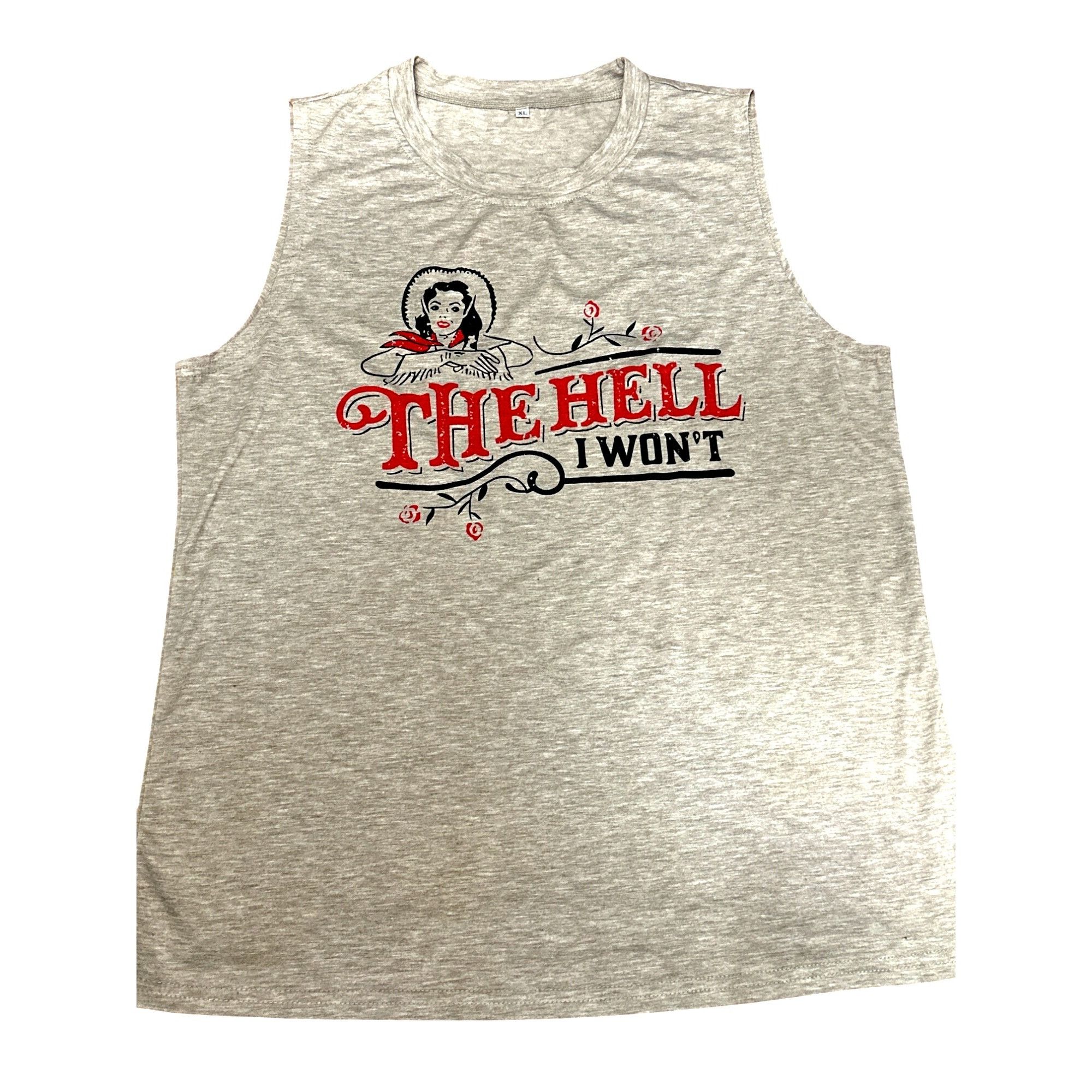 Other CCC Brown Sleeveless The Hell I Wont Graphic Tee Size XL Size XL / US 12-14 / IT 48-50 - 5 Thumbnail