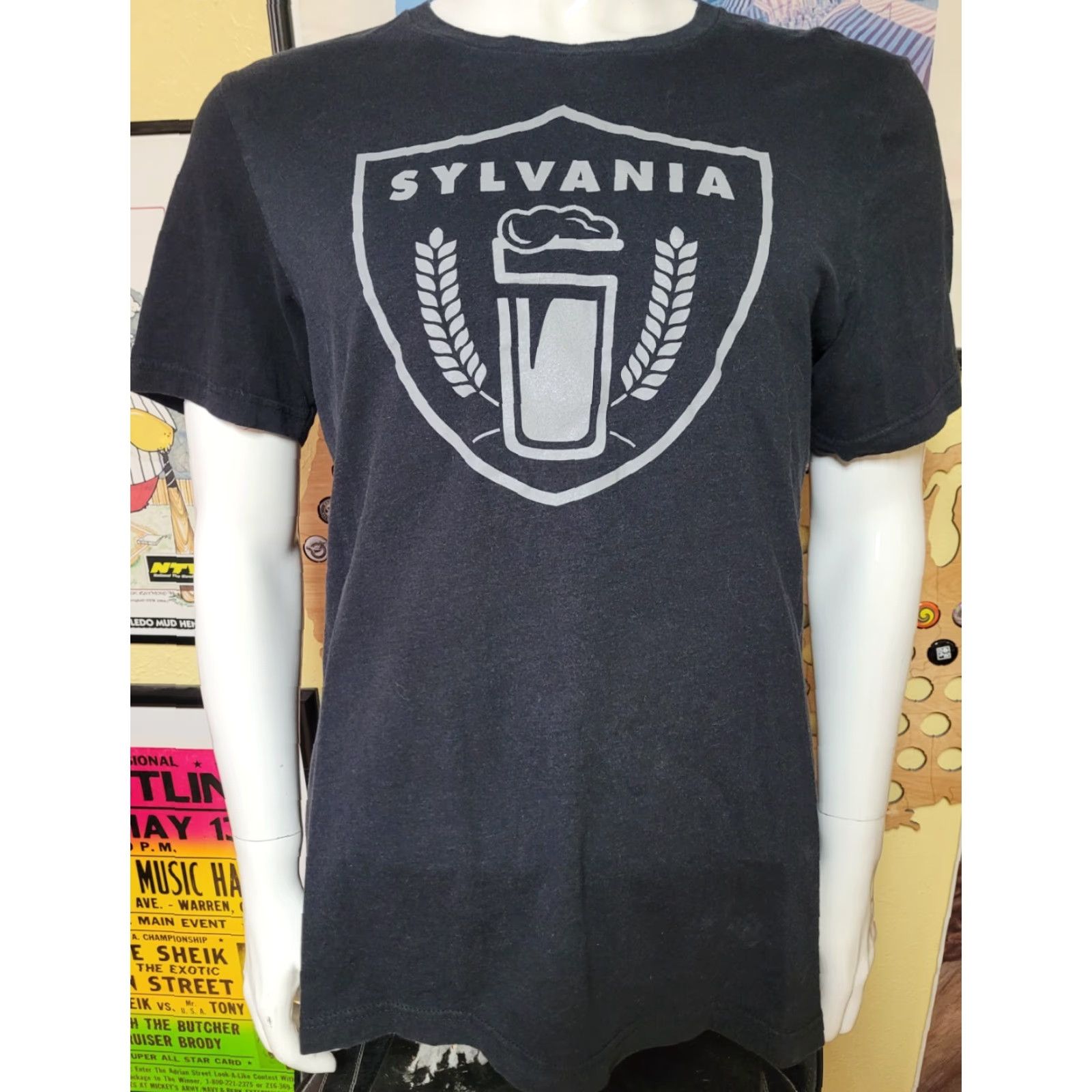 Vintage Canvas Inside The Five Brewing Company T Shirt L Adult Mens Black Cotton Blend Graphic Tee Beer Size US L / EU 52-54 / 3 - 2 Thumbnail