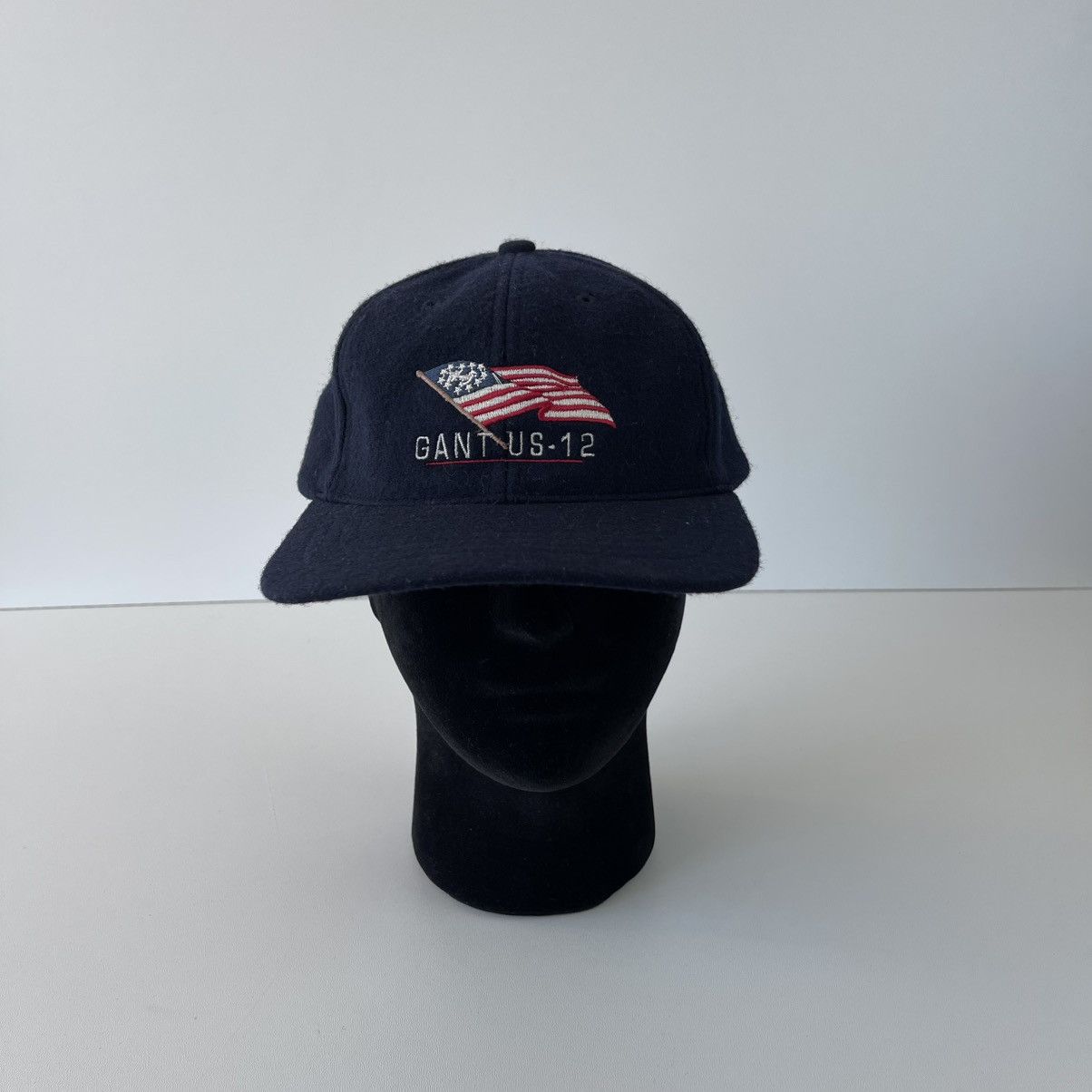 Gant Gant USA US-12 Vintage Wool Baseball Cap Blue Size ONE SIZE - 3 Thumbnail