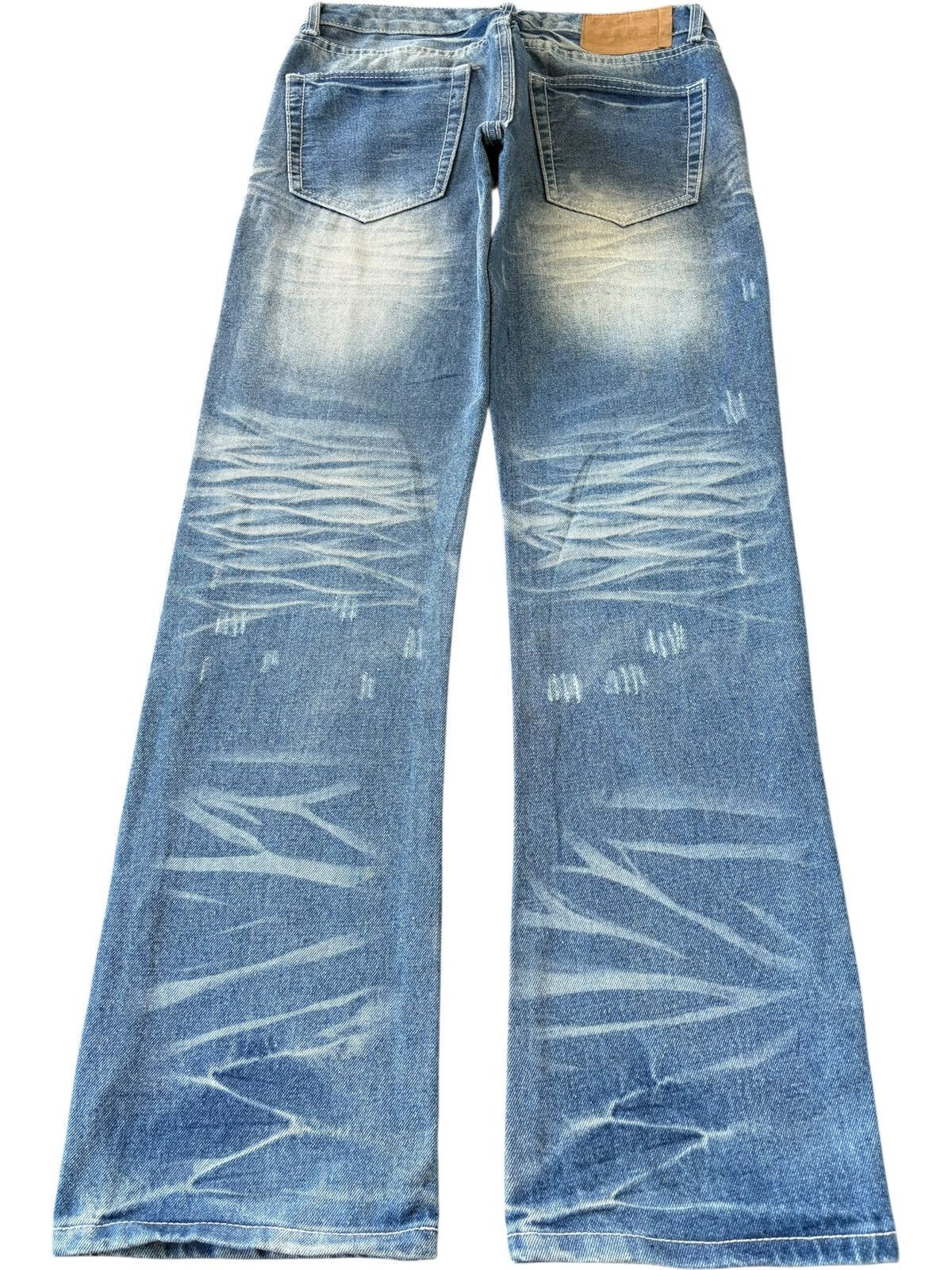 Helmut Lang Vintage Japanese Brand Rusty Stack Wash Distress Loose Jeans Size US 31 - 2 Thumbnail
