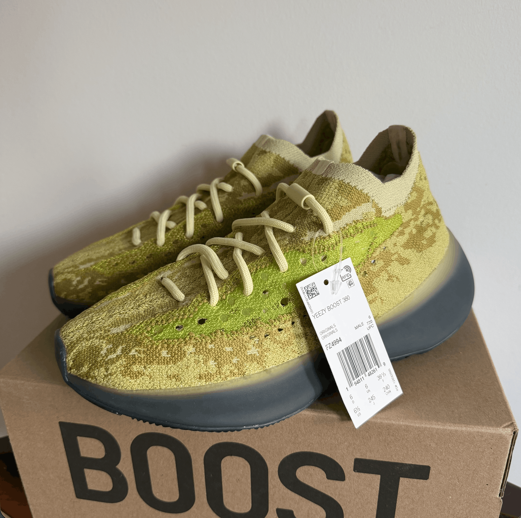 Yeezy Adidas Yeezy Boost 380 Hylte Glow Size US 6 / EU 39 - 1 Thumbnail