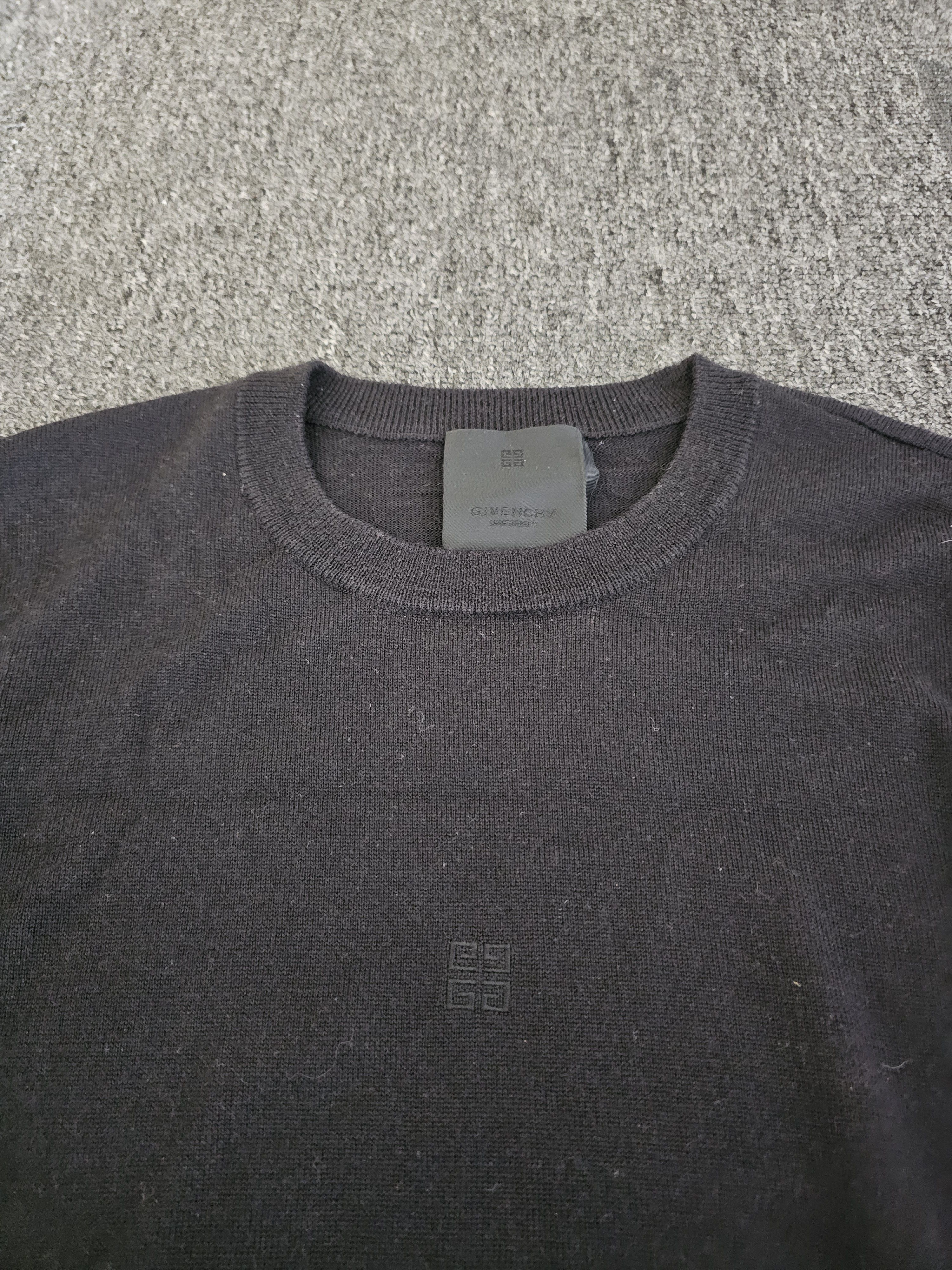 Givenchy Givenchy Men's Black Wool Knit Sweater Size L Size US L / EU 52-54 / 3 - 3 Thumbnail