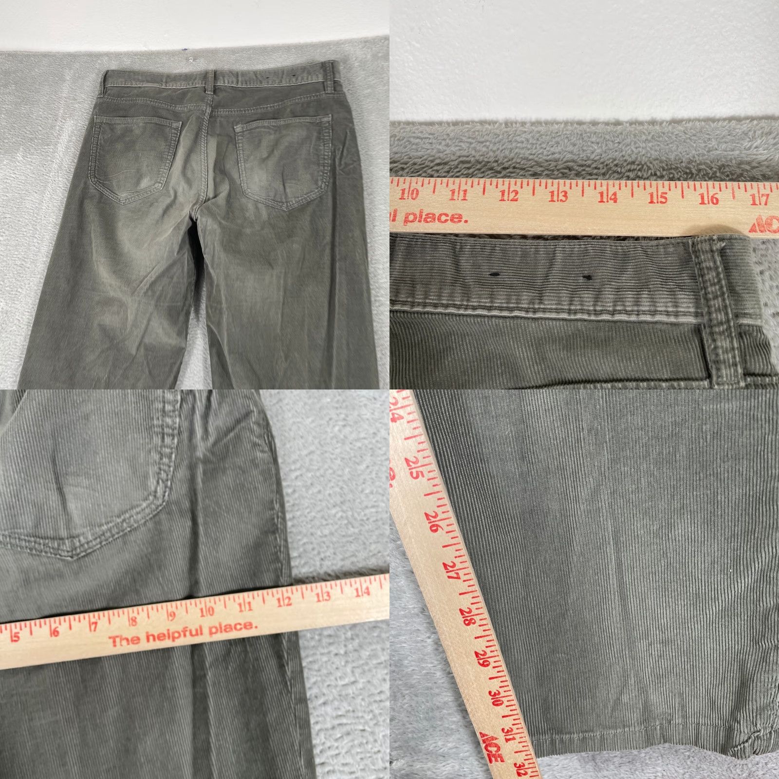 Banana Republic Banana Republic Traveler Corduroy Pants Mens 33x32 Green Slim Fit Corduroy Chino 5-Pocket Casual Workwear Mens Size US 33 - 8 Thumbnail