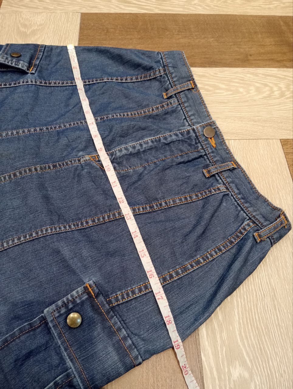 Tricot Comme des Garcons TRICOT COMME DES GARCONS CARGO-STYLE MAXI BLUE DENIM SKIRT Size 28" / US 6 / IT 42 - 15 Thumbnail