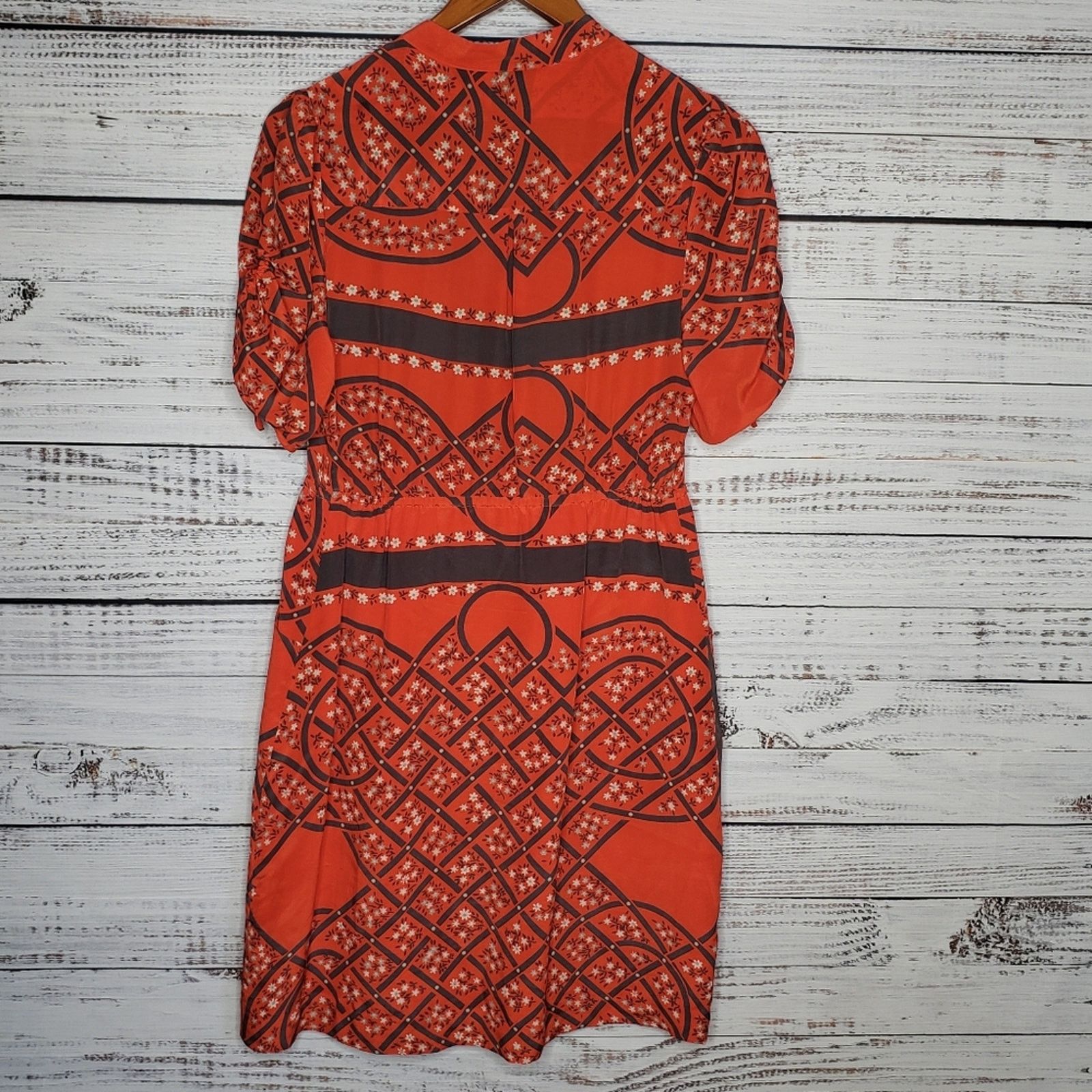 The Unbranded Brand EUC Anthropologie Moulinette Soeurs 100% silk button up sz 6 Size M / US 6-8 / IT 42-44 - 12 Thumbnail