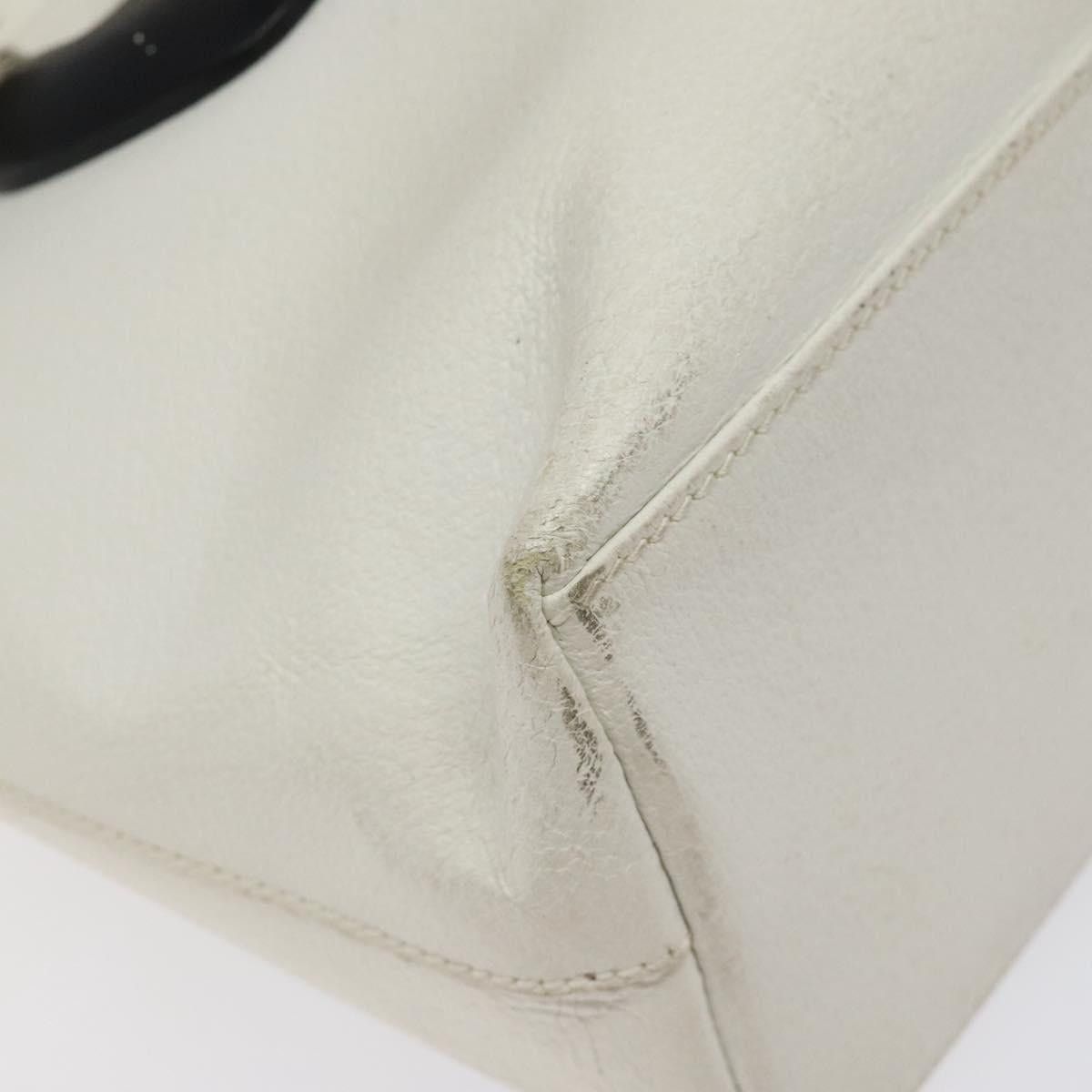 Gucci GUCCI Tote Bag Leather White Silver Size ONE SIZE - 11 Thumbnail