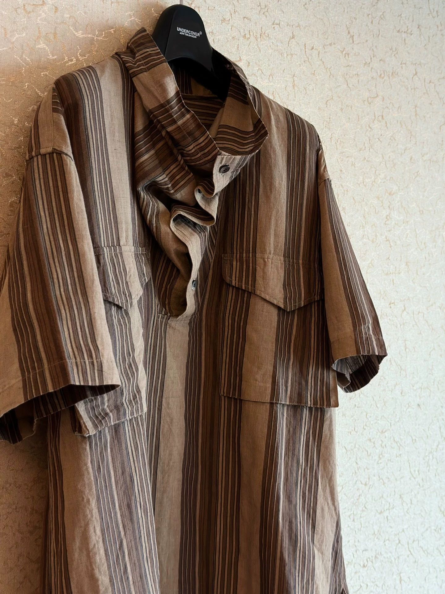 Issey Miyake Issey Miyake M 80s Cotton Linen Utility Pocket Collar Shirt Size US M / EU 48-50 / 2 - 4 Thumbnail
