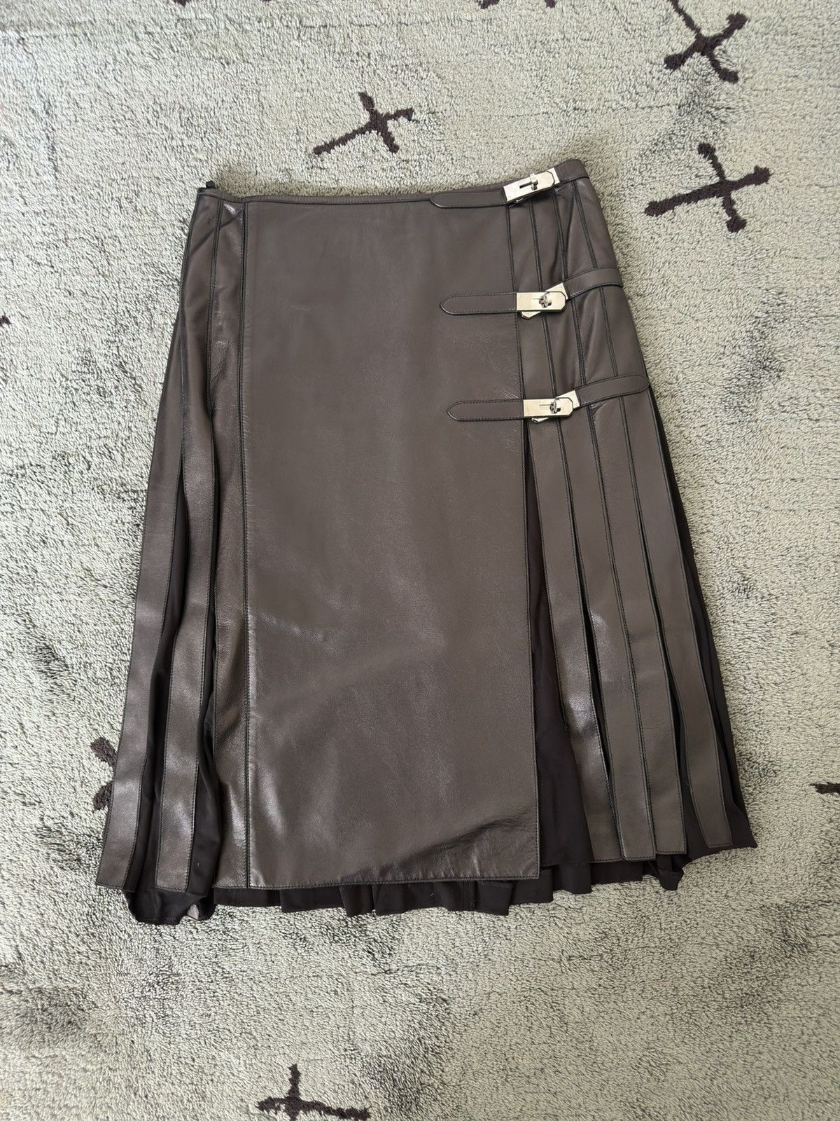 Hermes Archive Hermes by Jean Paul Gaultier Fall 2004 Kelly Skirt Size 27" / US 4 / IT 40 - 2 Thumbnail