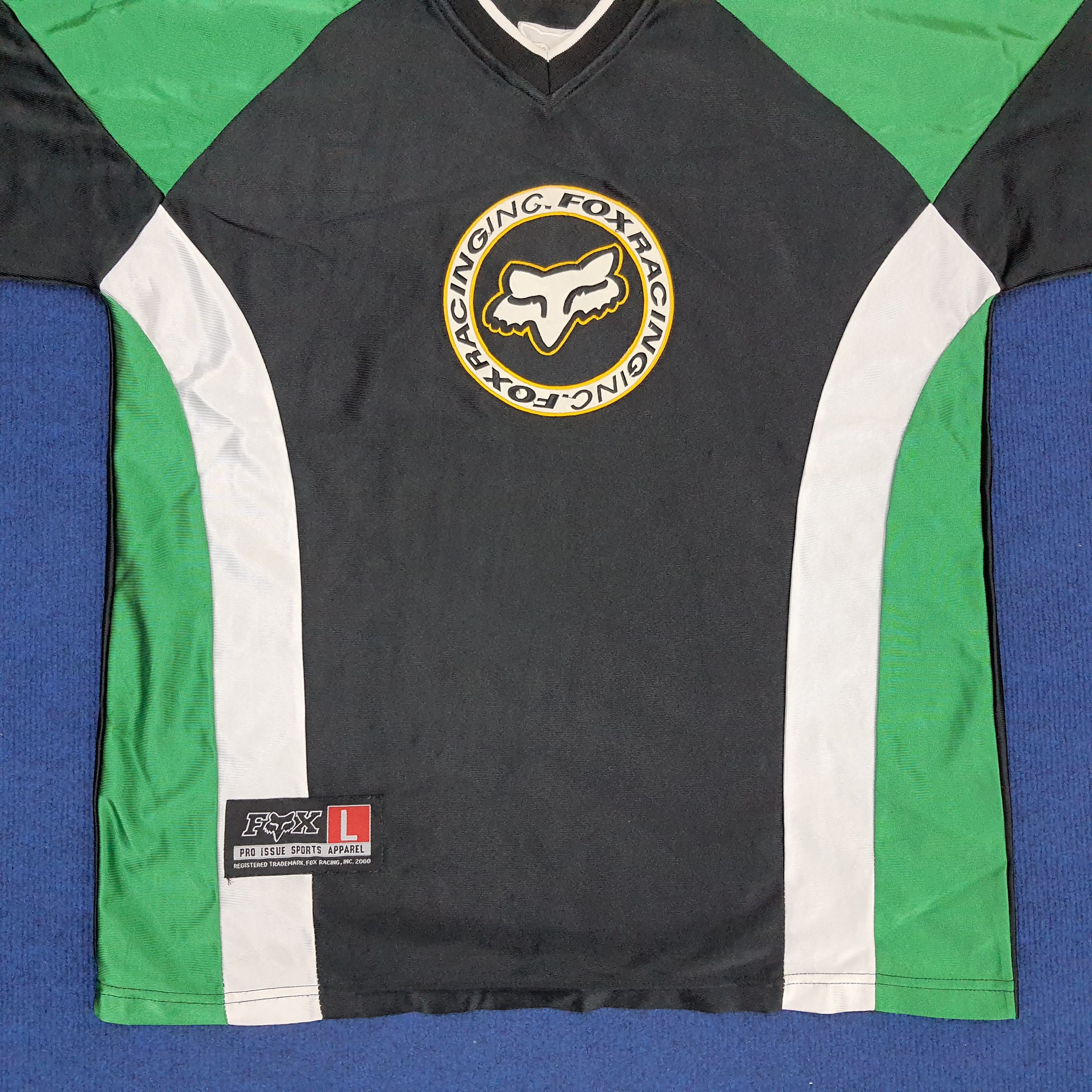 Fox Racing × Vintage Vintage Fox Racing Sportwear Jersey Size US XL / EU 56 / 4 - 2 Thumbnail