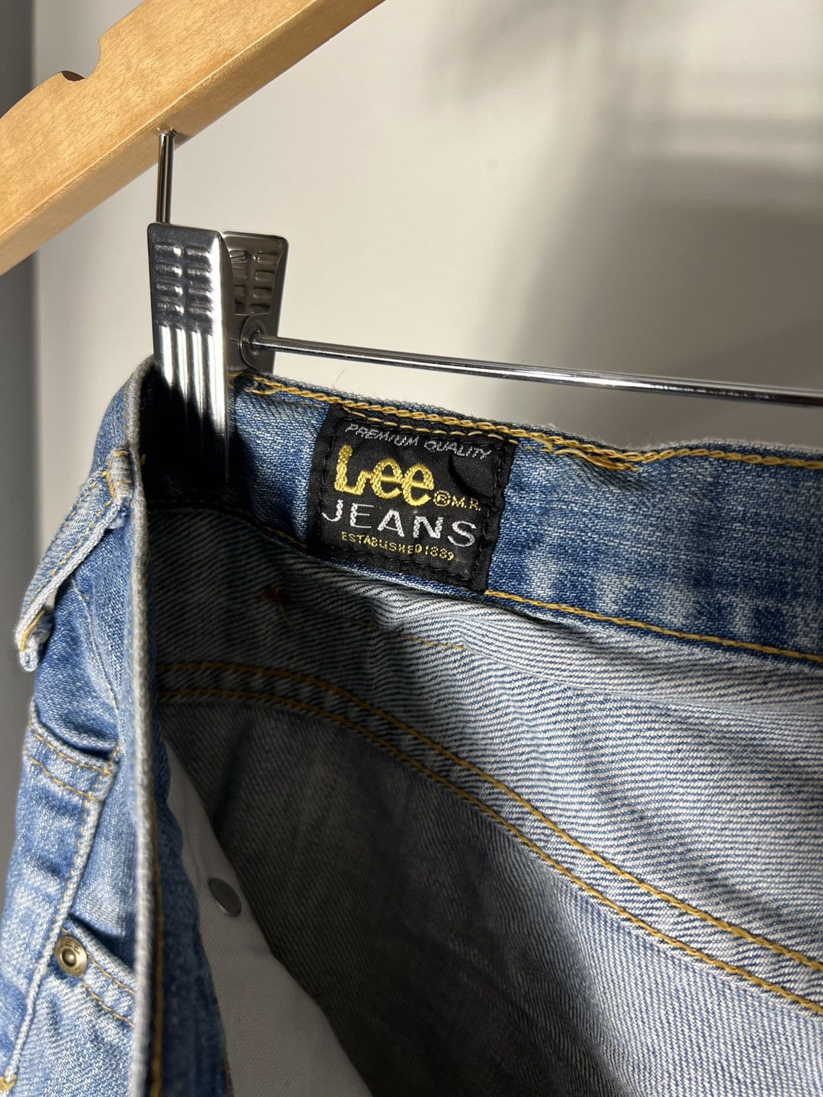 Lee VINTAGE LEE PREMIUM QUALITY BAGGY JEANS DENIM RETRO Y2K 90s Size US 32 / EU 48 - 15 Thumbnail